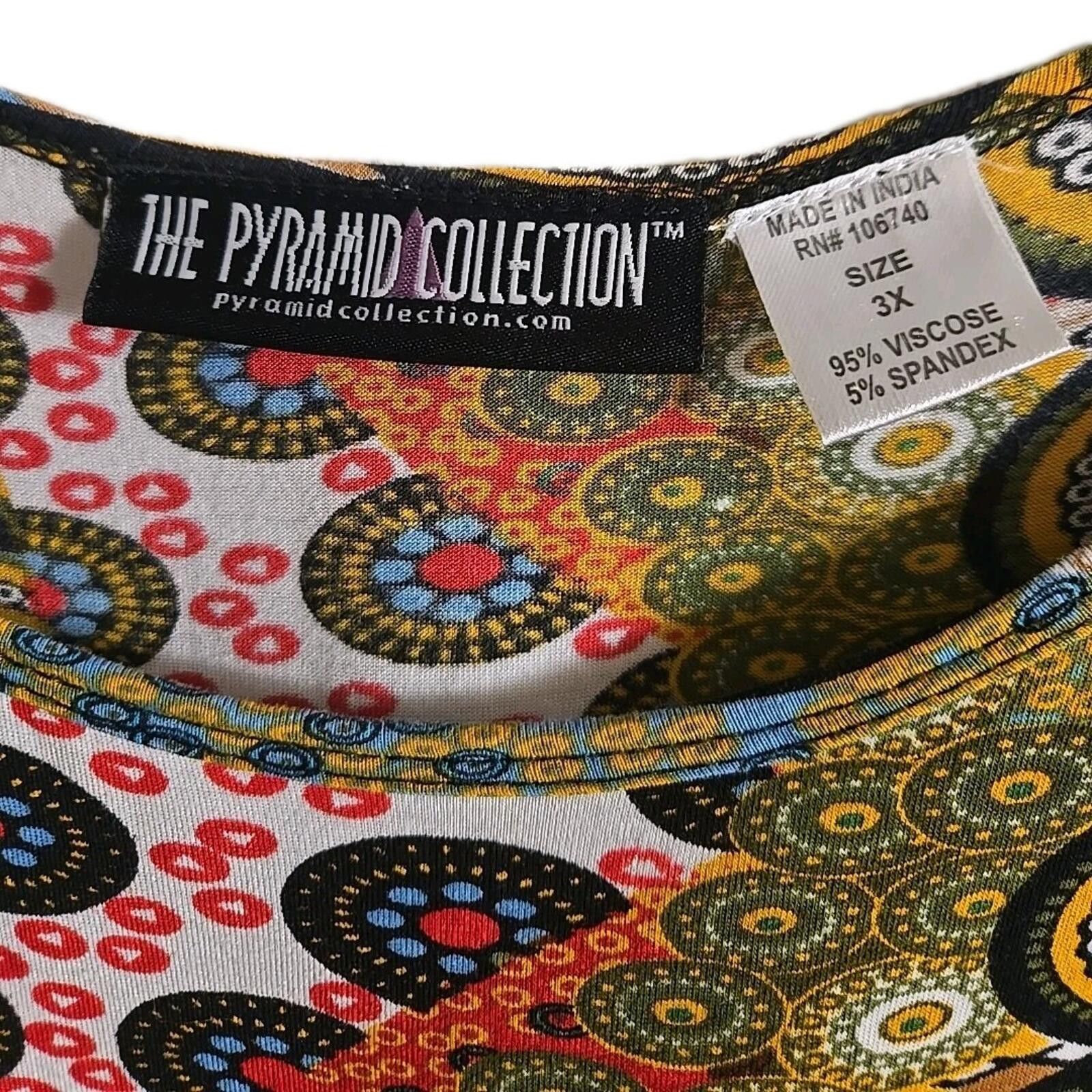 Other Pyramid Collection 3X Boho Hippie Tunic Top Multicolor NEW Size 3XL / US 20-22 - 8 Thumbnail