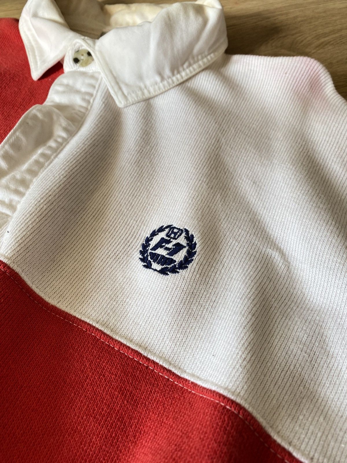 Vintage Checkered Honda F1 Vintage Rugby Shirt Size US L / EU 52-54 / 3 - 2 Thumbnail