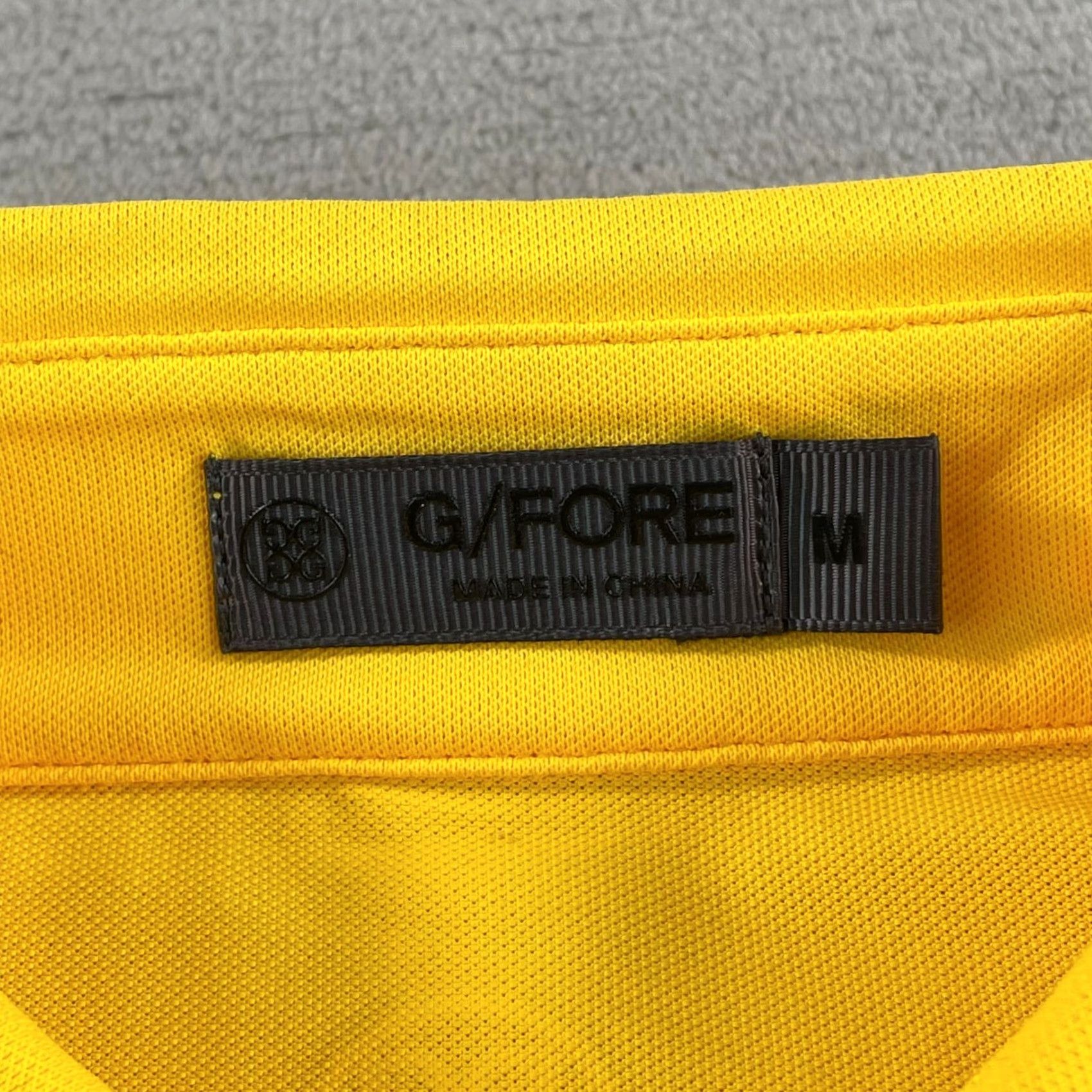 G/FORE G/FORE Polo Shirt Men Medium Yellow Performance Golf NWT NWOT Dripping Swag Shirt Size US M / EU 48-50 / 2 - 2 Thumbnail