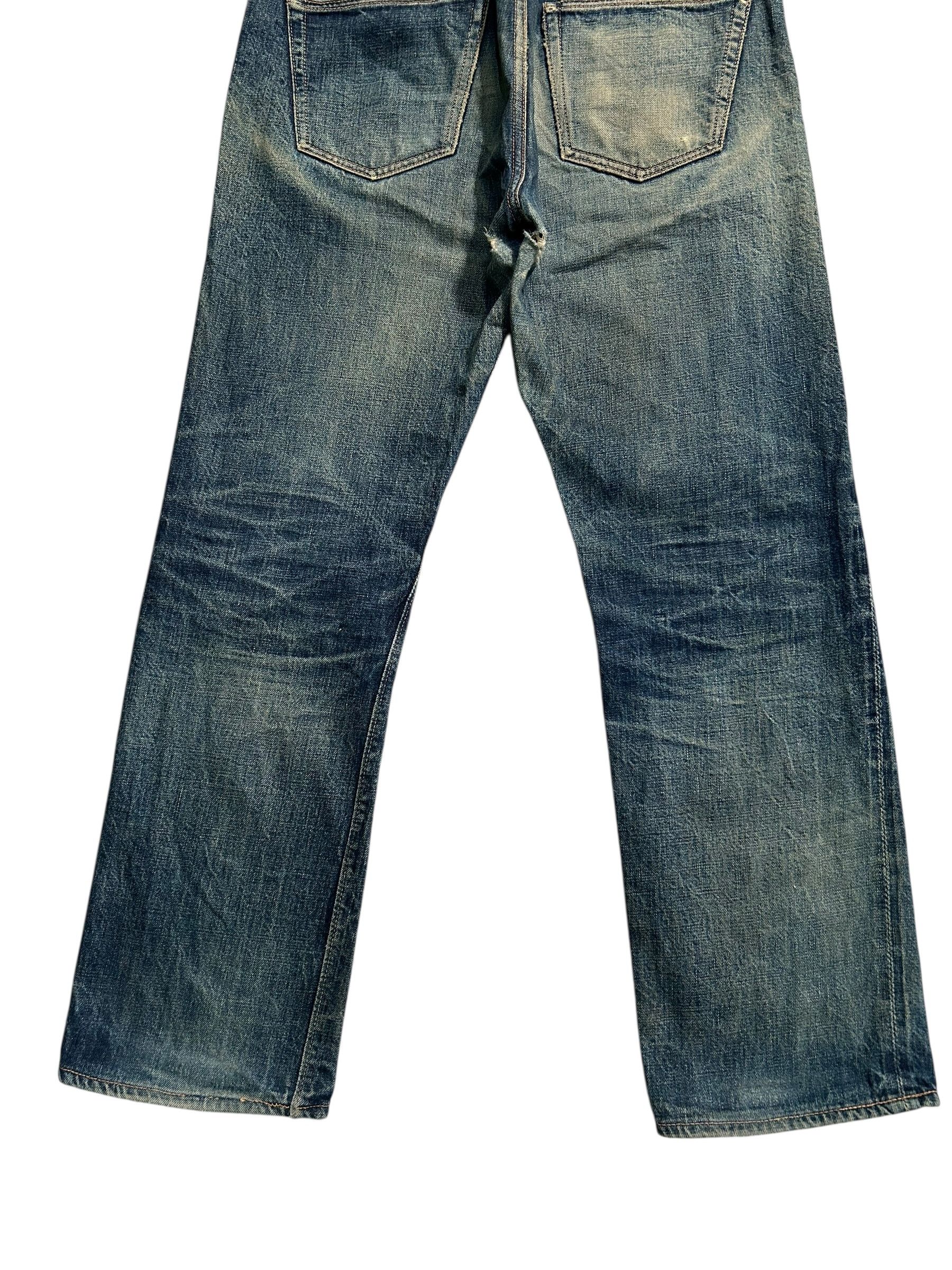 Kapital × Vintage × Warehouse VINTAGE WAREHOUSE 800 SELVEDGE BUTTON FLY DISTRESSED DENIM Size US 32 / EU 48 - 13 Thumbnail