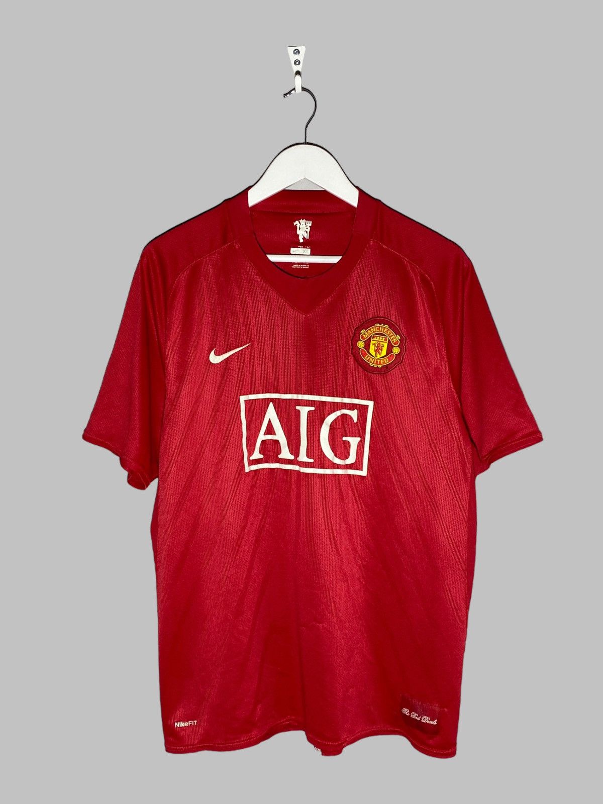 Nike Nike Manchester United 2007-09 Home Football Shirt Size US XXL / EU 58 / 5 - 1 Thumbnail