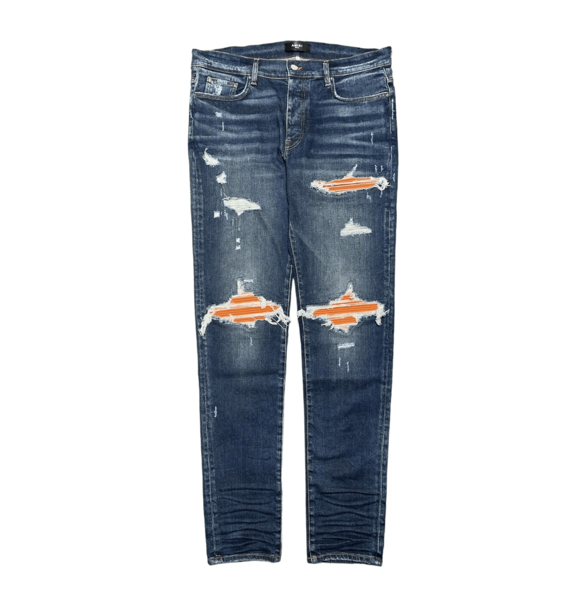 Amiri Amiri MX1 Jeans Deep Classic Indigo Black Patch Size 30