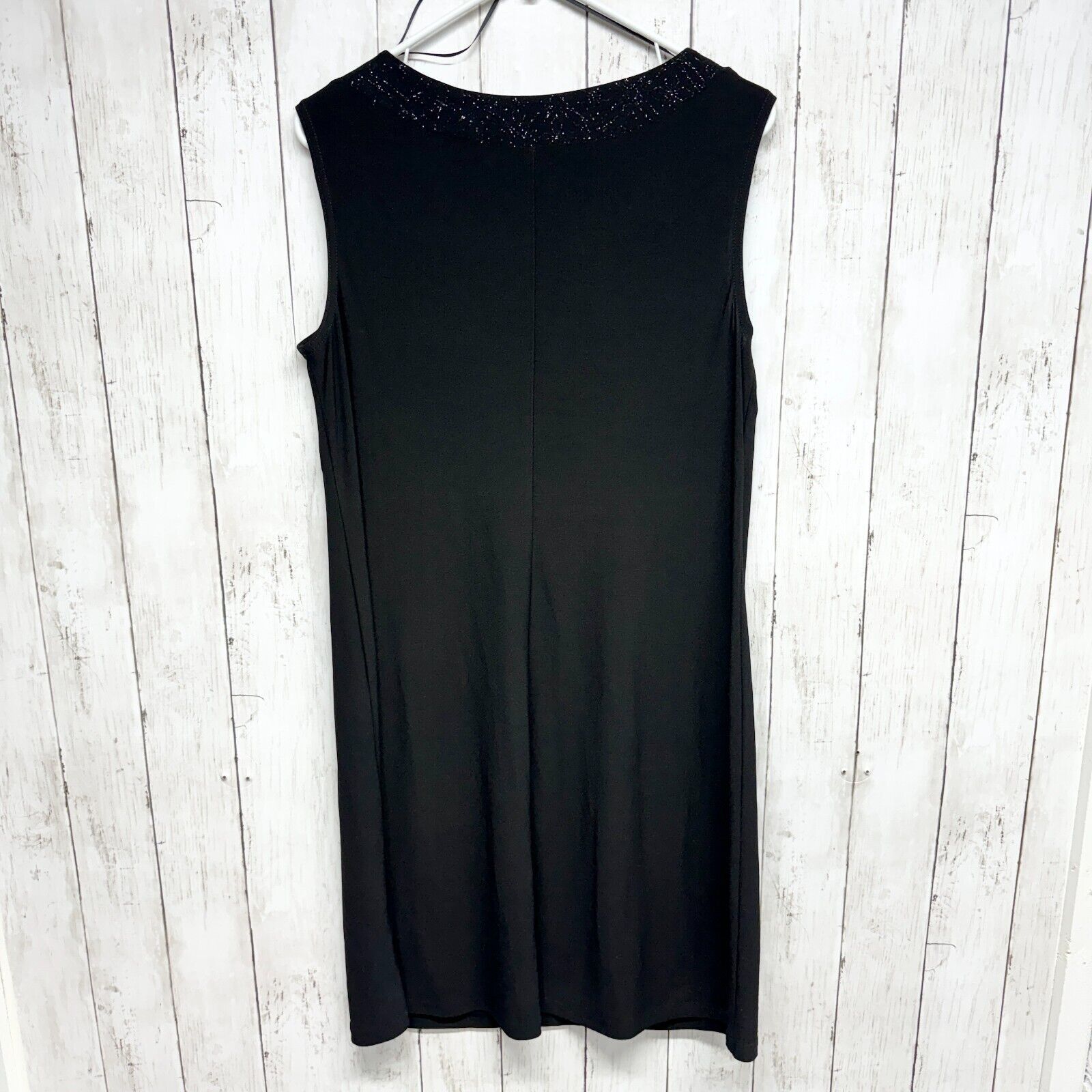 Other R&M Richards Dress Size 12 Solid Black Sleeveless Polyester Size XL / US 12-14 / IT 48-50 - 5 Thumbnail