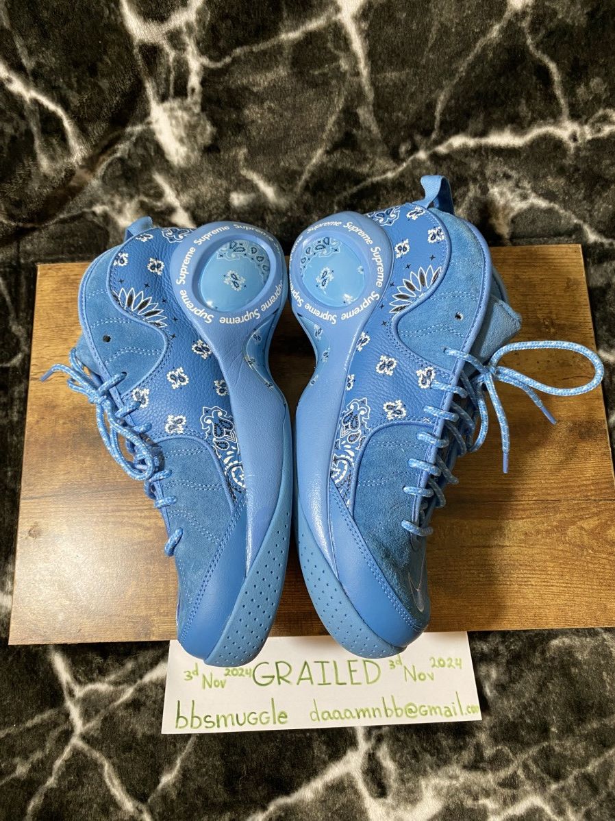 Nike × Supreme SUPREME X NIKE Air Zoom Flight 95 SP University Blue Size US 10 / EU 43 - 5 Thumbnail