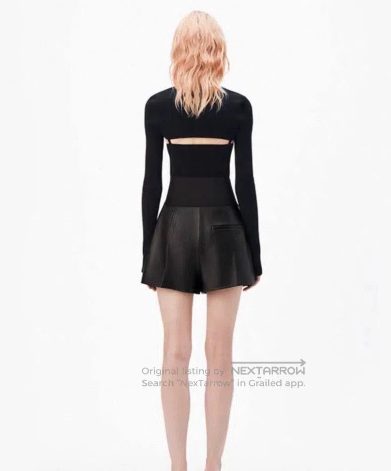 Alexander Wang Alexander Wang Leather High-Waist Shorts. Size US 26 / EU 42 - 9 Thumbnail