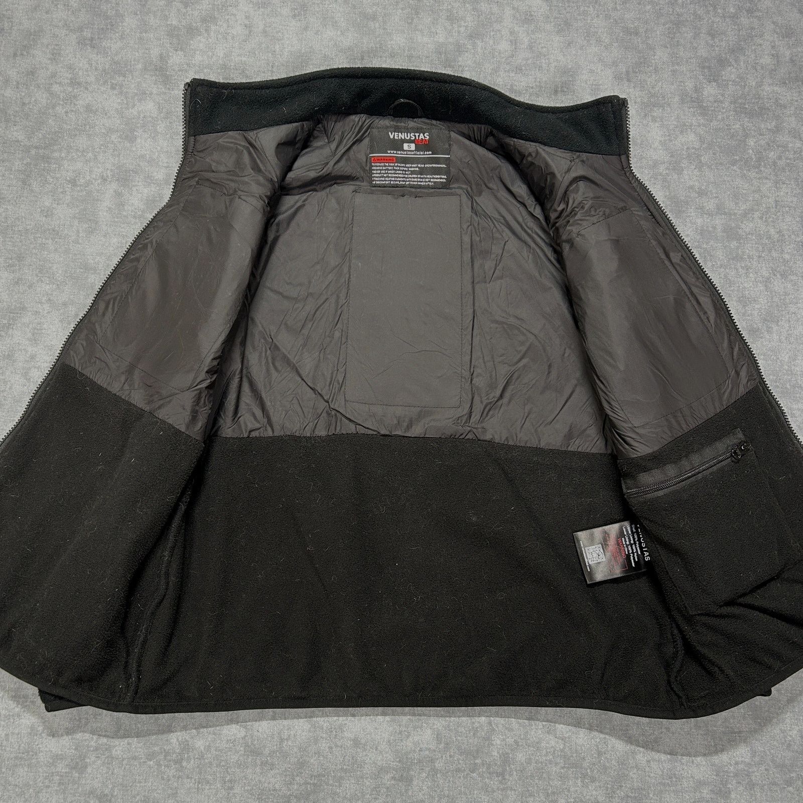 Other Venustas Heated black fleece jacket battery powered womens S Size S / US 4 / IT 40 - 3 Thumbnail