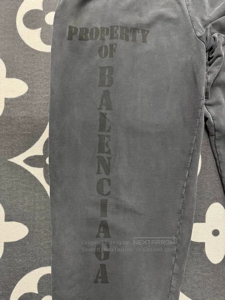 Balenciaga Balenciaga size M Black Distressed Washed Printed Long Pan Size US 27 - 4 Thumbnail