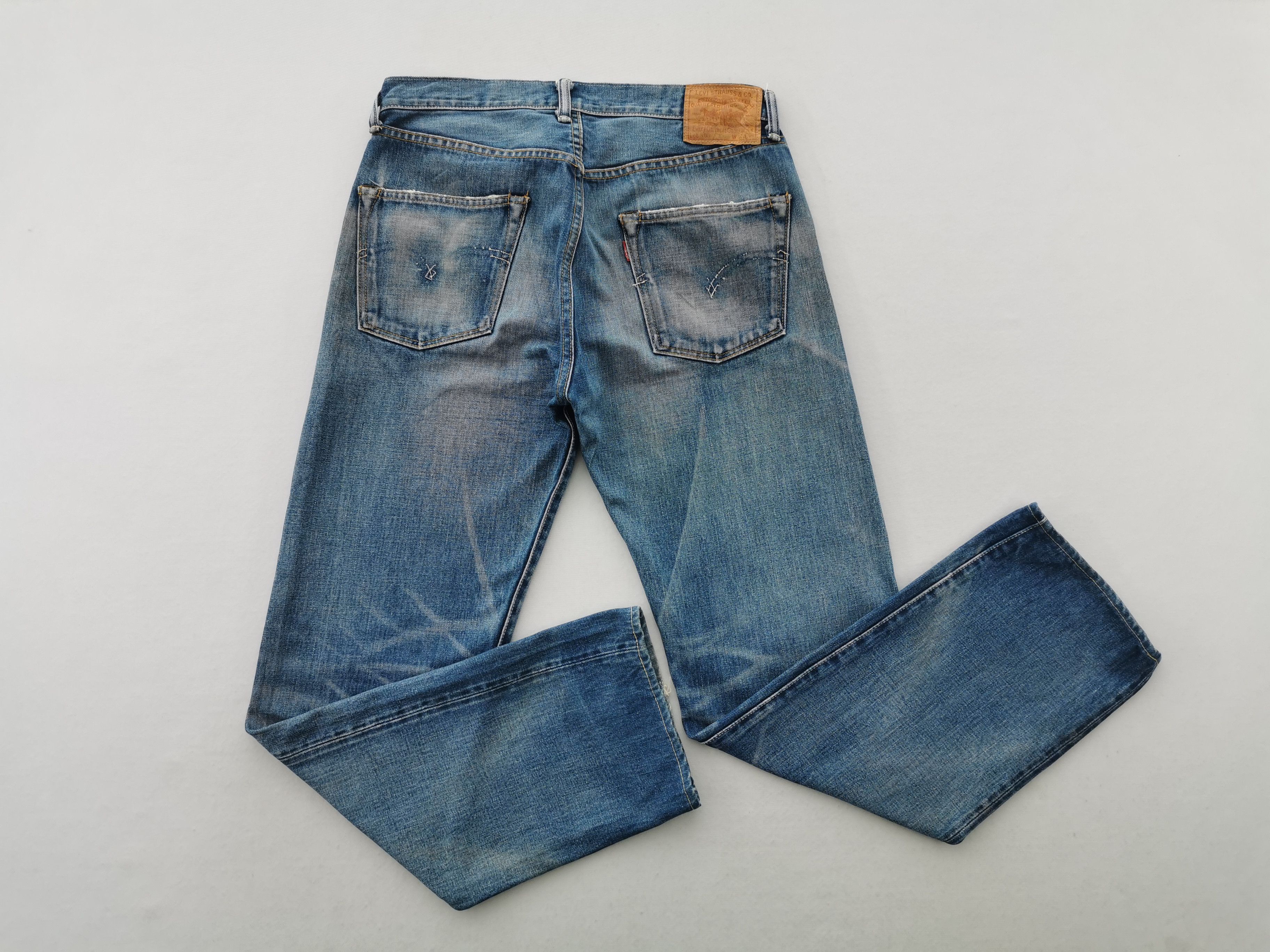 Levi's × Vintage Vintage 90s Levis Lot 501XX Selvedge Rindem Denim Size US 31 - 5 Thumbnail