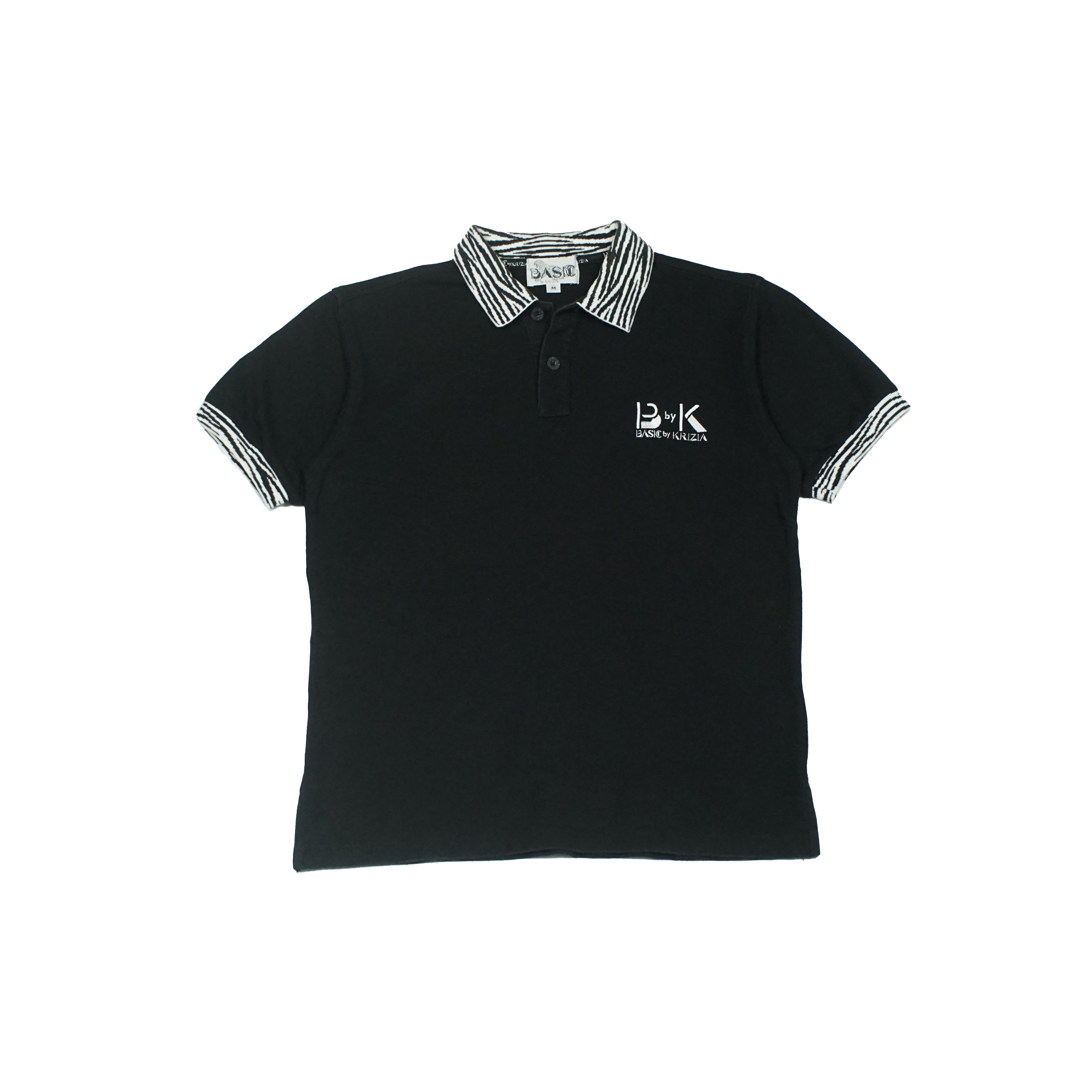 Krizia *NoTariff Basics by Krizia Zebra Collar Polo Size M / US 6-8 / IT 42-44 - 1 Thumbnail