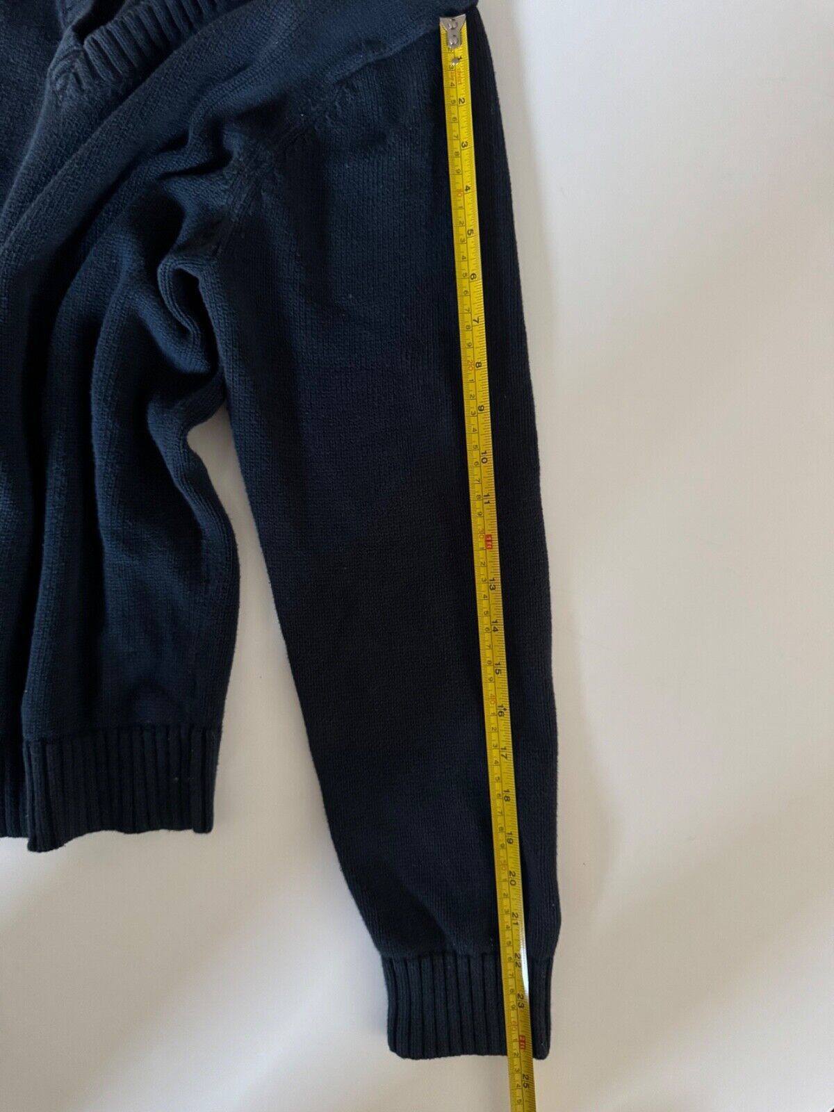 L.L. Bean LL Bean Men's Large V-Neck Cotton Knit Sweater Navy Blue Size US L / EU 52-54 / 3 - 4 Thumbnail