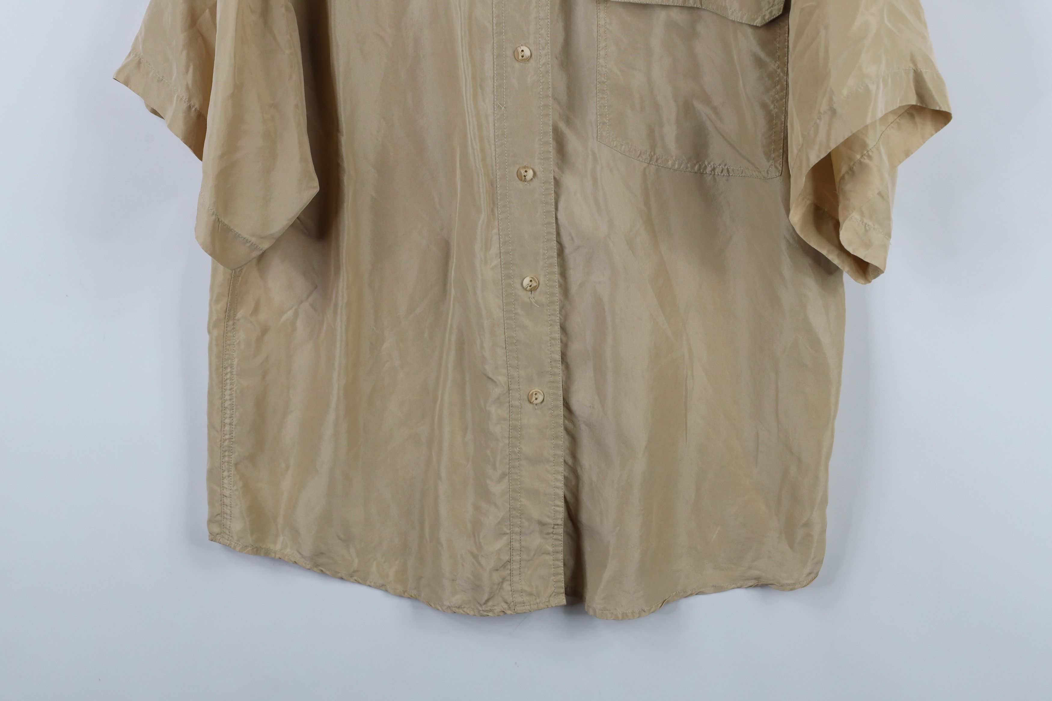 Vintage Vintage 90s Streetwear Baggy Fit Short Sleeve Button Shirt Size L / US 10 / IT 46 - 3 Thumbnail