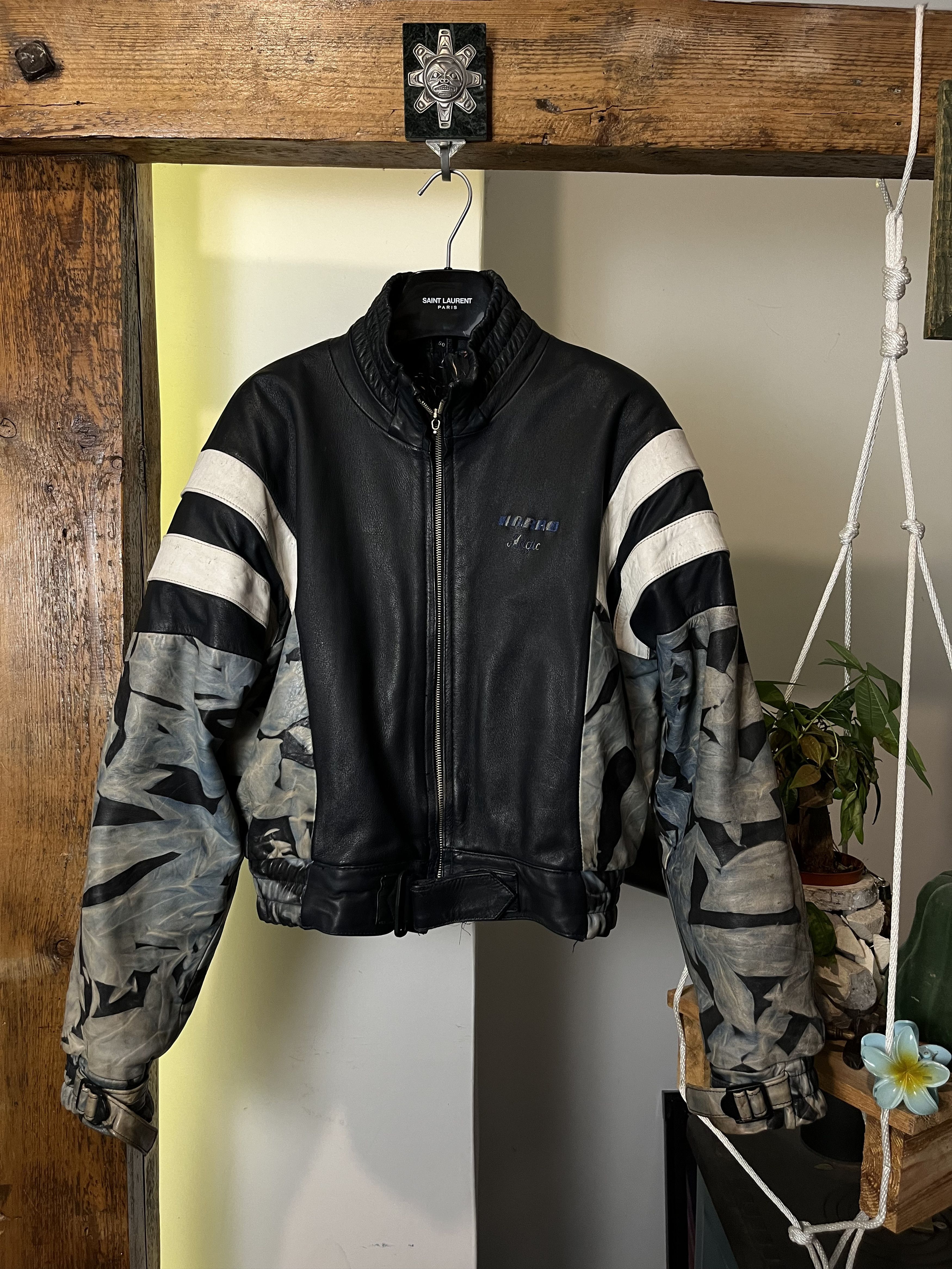 Vintage Vintage 80s Harro Magic Bike Real Leather Jacket Riri Size US M / EU 48-50 / 2 - 1 Thumbnail