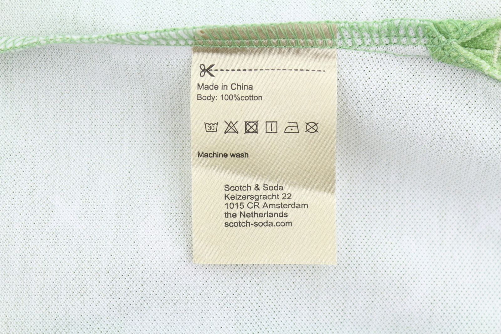 Scotch & Soda M Abstract Green Aop Cotton Short Sleeved Polos 91047 Size US M / EU 48-50 / 2 - 7 Thumbnail