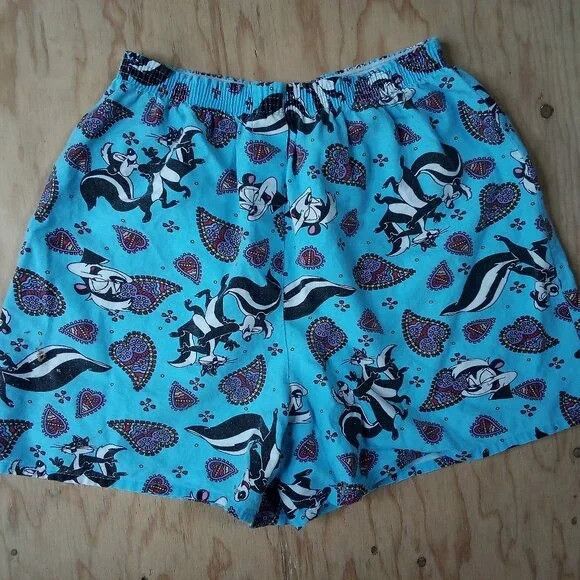 Vintage × Warner Bros Vintage Warner Brothers Flirts Pepe Le Pew Shorts Size 30" / US 8 / IT 44 - 1 Thumbnail