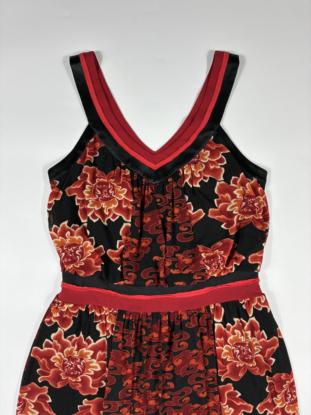 Vivienne Tam Vivienne Tam Mesh Floral Print Midi Dress Size S / US 4 / IT 40 - 2 Thumbnail