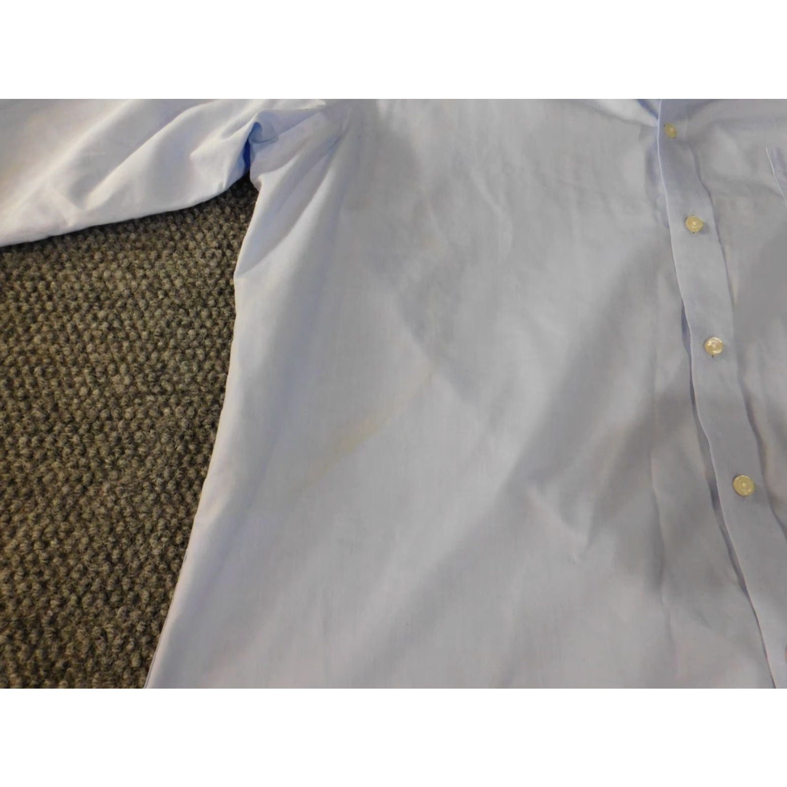 Izod Izod Dress Shirt Mens 17 blue Regular Button-Down Collared Twill Cotton Non-Iron Classic Vintage: No Size US XL / EU 56 / 4 - 4 Thumbnail