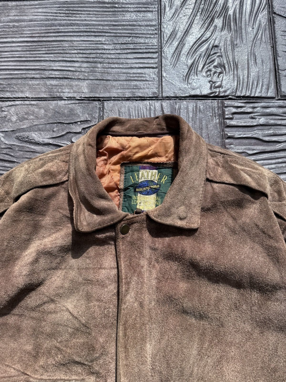 Japanese Brand Vintage 90s Leather Suede Jacket Schott Style Size US L / EU 52-54 / 3 - 2 Thumbnail