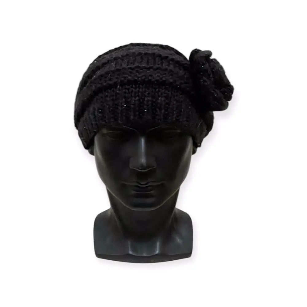 Vintage Japanese Brand Crochet Beanie Hat Size ONE SIZE - 1 Thumbnail