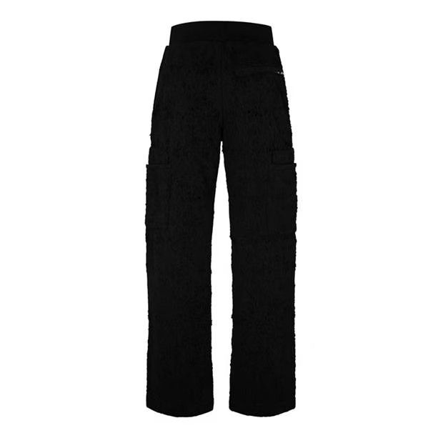 1017 ALYX 9SM o1g2r1mq0824 Distressed Jersey Cargo Trousers in Black Size US 30 / EU 46 - 2 Thumbnail