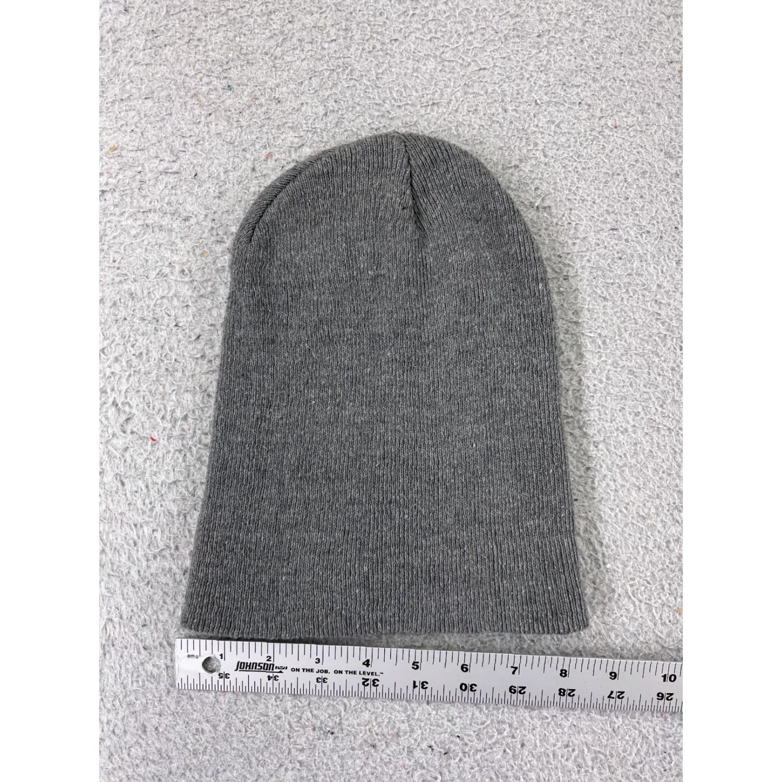Vintage Lhs International Beanie Toque Unisex Adults One Size Gray Knit 100% Acrylic Ski Winter Hat/Casual/Travel/Workwear Popular Beanie Style Size ONE SIZE - 2 Thumbnail
