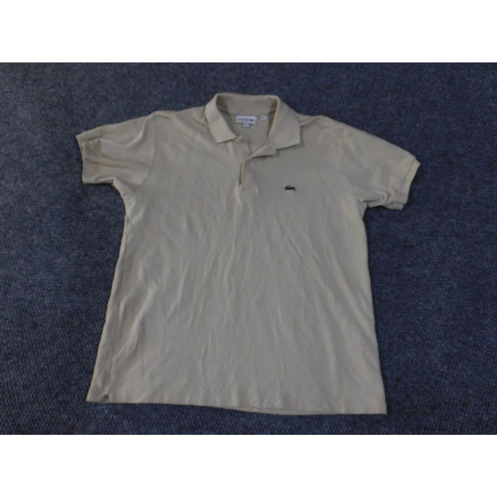 Lacoste Lacoste Polo Shirt XL Mens Beige Short Sleeve Collared Button Casual Preppy Logo Golf All Seasons Size US XL / EU 56 / 4 - 2 Thumbnail