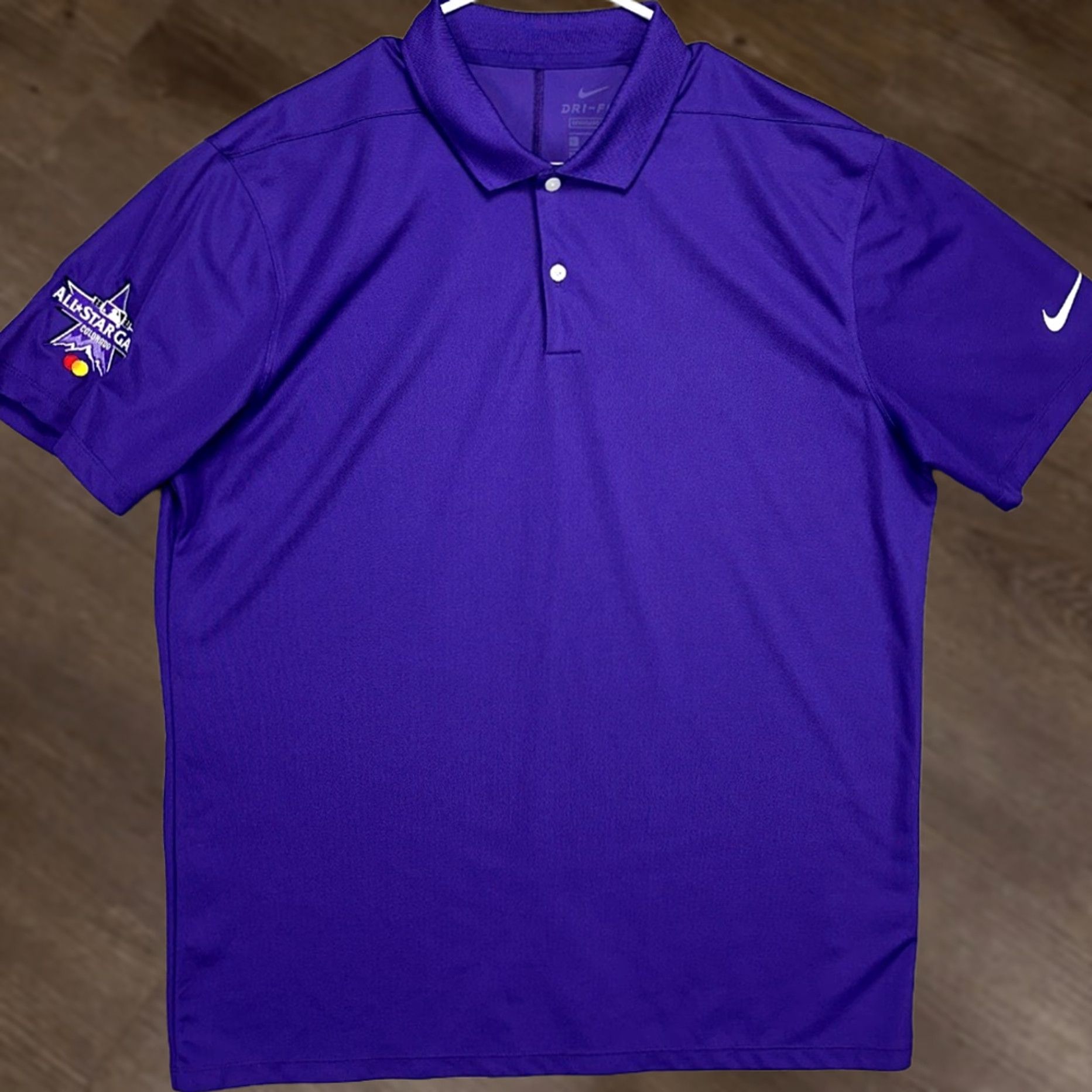 Nike Nike 2021 All Star Game MLB Polo Shirt Mens Large Dri-Fit Purple Standard Fit Size US L / EU 52-54 / 3 - 1 Thumbnail