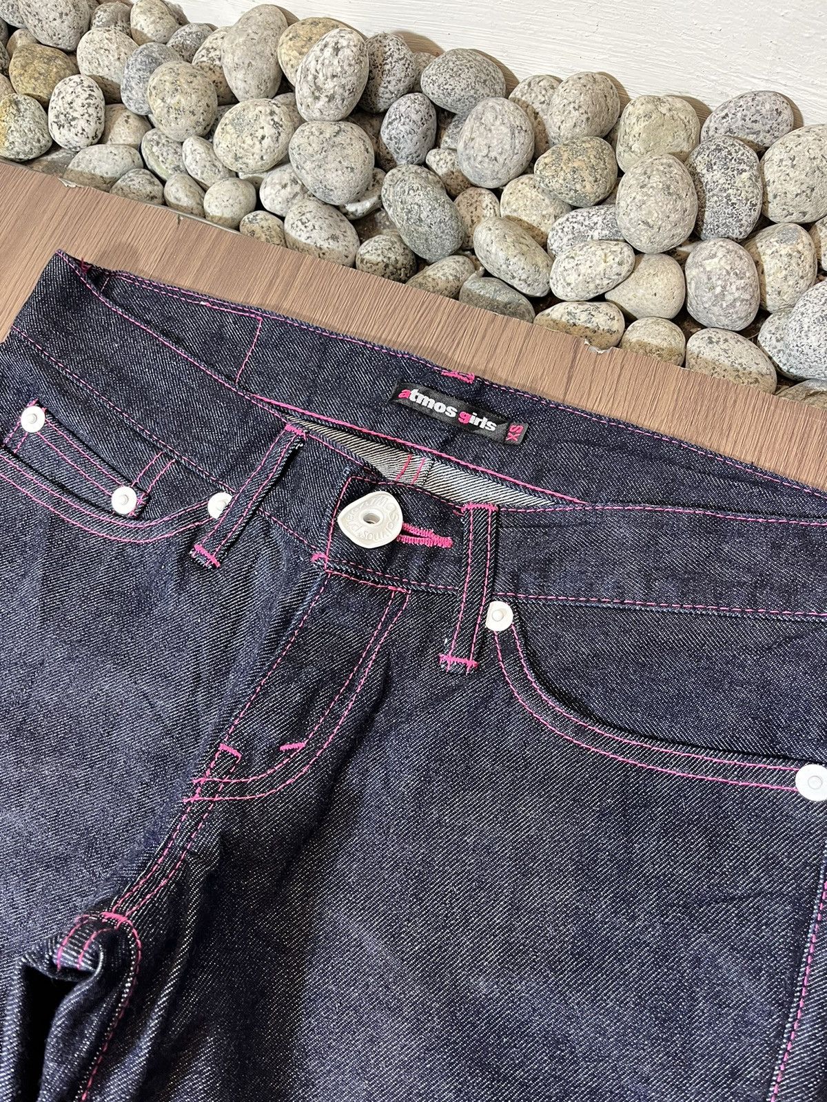 atmos Atmos Girl Pink Stitch Indigo Denim Size US 30 / EU 46 - 7 Thumbnail