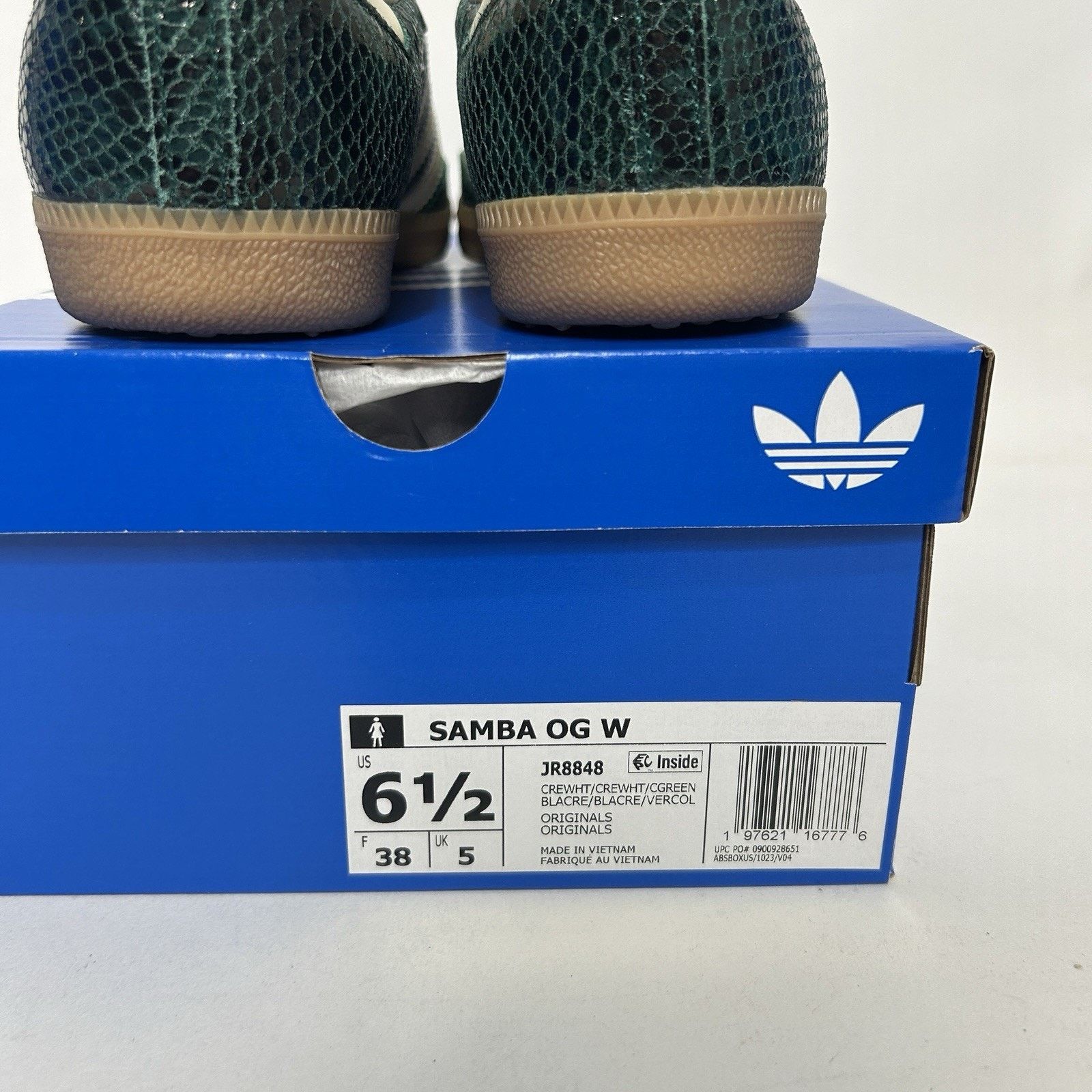 Adidas adidas Samba OG Snakeskin Pack - “Collegiate Green” JR8848 Size US 6.5 / IT 36.5 - 5 Thumbnail