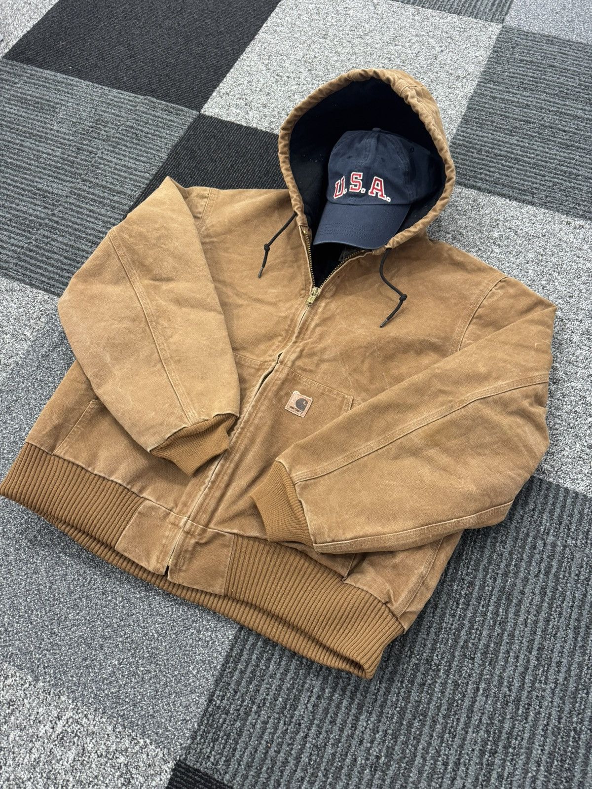 Carhartt Carhartt Active Jacket J130 BRN usa vintage og Size US L / EU 52-54 / 3 - 2 Thumbnail