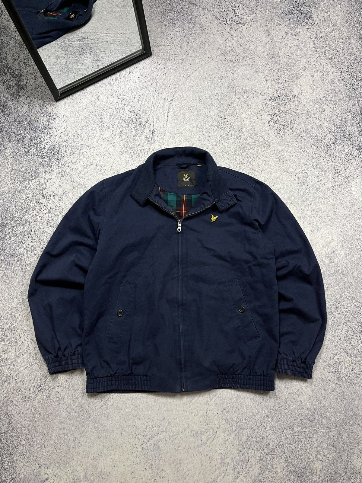 Lyle & Scott Lyle&Scott Plaid Lined Collared Bomber Jacket Old Money Size US XL / EU 56 / 4 - 2 Thumbnail