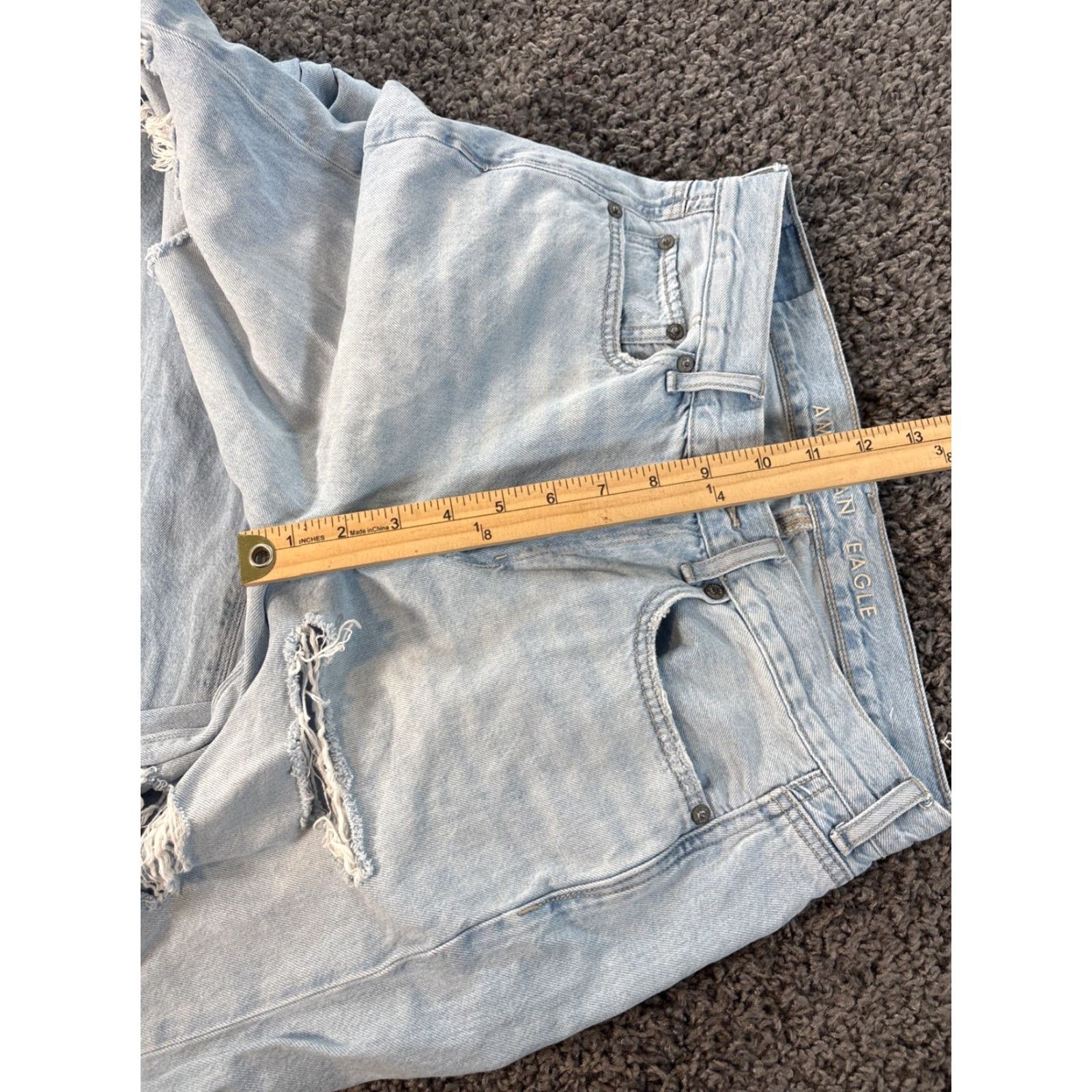 American Eagle Outfitters American Eagle Outfitters Jeans Women 4 Wide-Leg Distressed Light Wash 28x30 Skater Wide-Leg Jeans Girls Mens Size 28" / US 6 / IT 42 - 5 Thumbnail