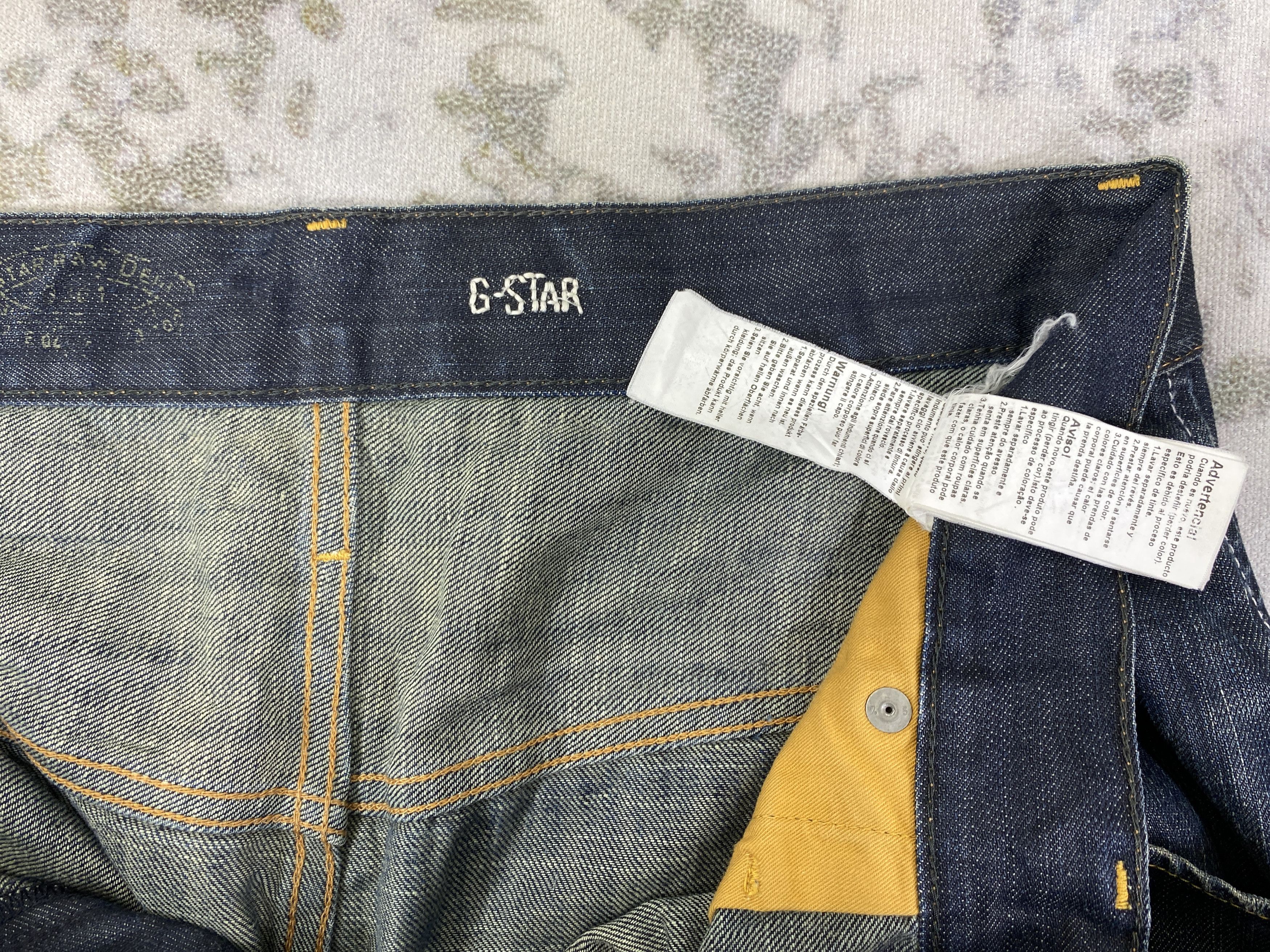 Hysteric Glamour Blue Vintage G-Star Jeans 34x28 - JN3060 Size US 34 / EU 50 - 14 Thumbnail