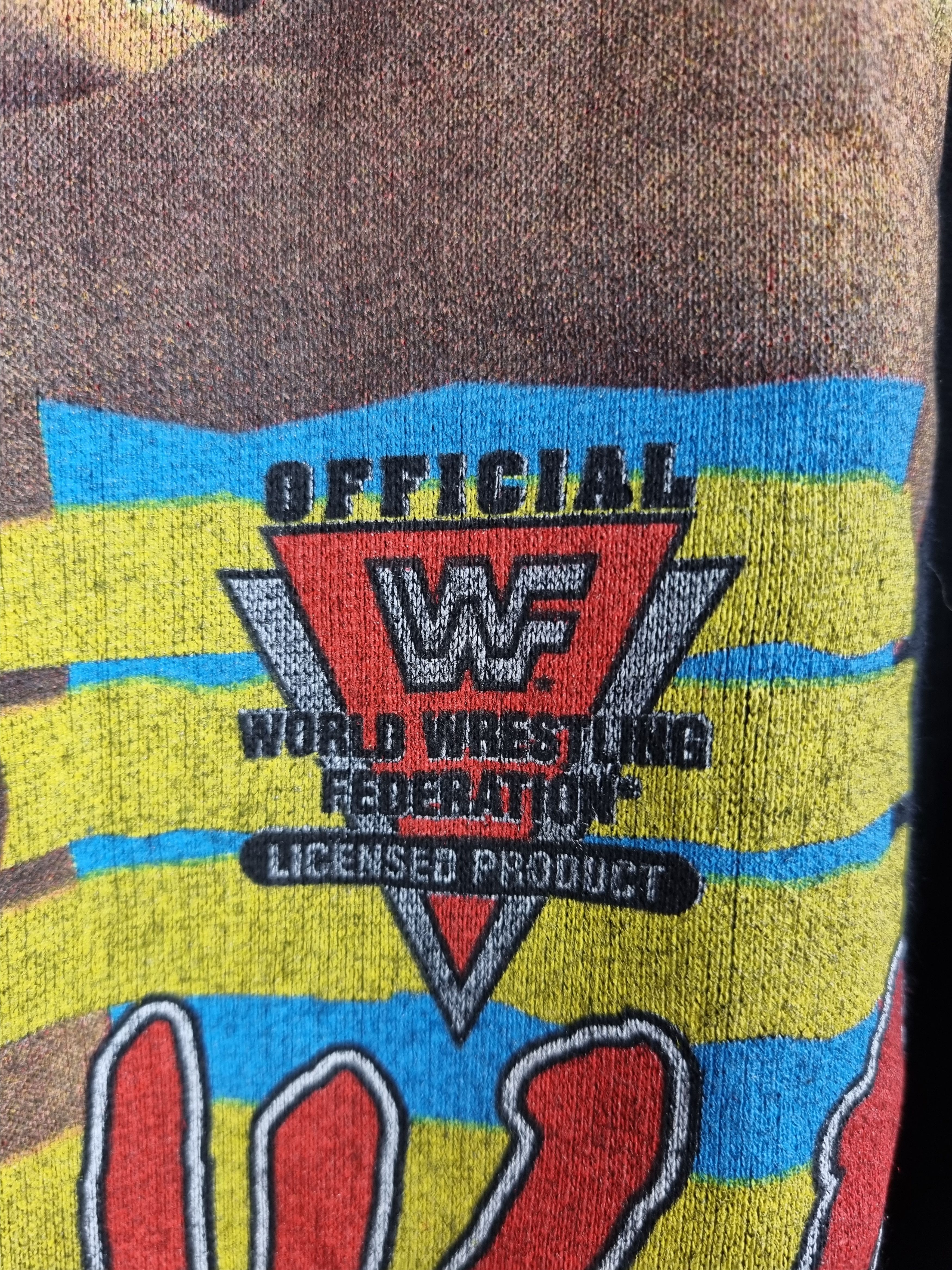 Vintage × WWE × WWF 92' Tatanka Big Portret TitanSport Wresling Sweatshirt Size US M / EU 48-50 / 2 - 7 Thumbnail
