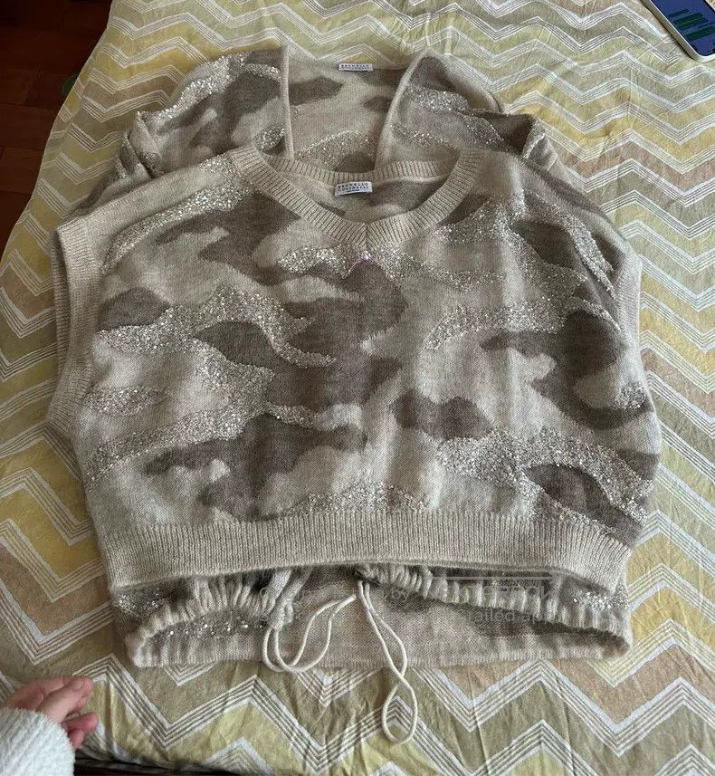 Brunello Cucinelli Brunello Cucinelli Sequin Leopard Print Top Set Size XS / US 0-2 / IT 36-38 - 6 Thumbnail