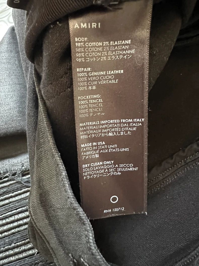 Amiri Amiri 16AW Wax Patch Leather jeans Size US 30 / EU 46 - 6 Thumbnail