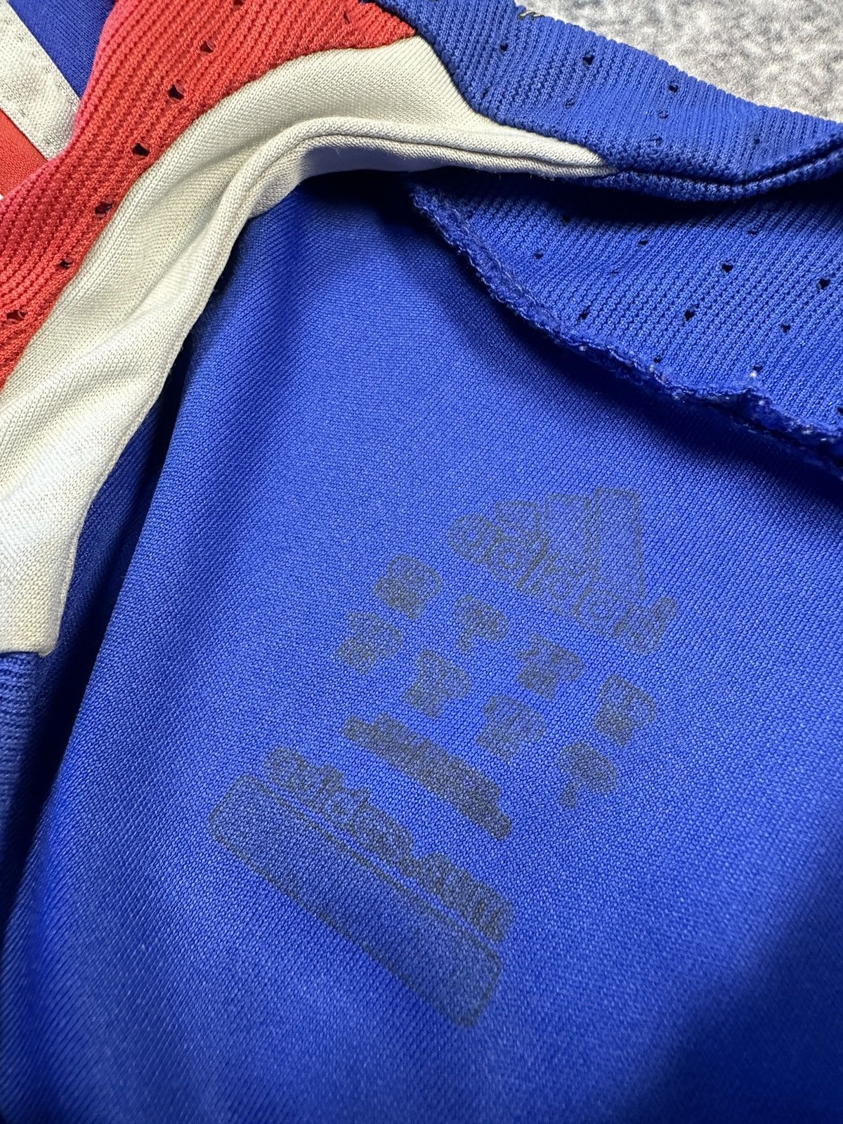 Adidas × Vintage Vintage Adidas France Soccer Jersey Blokecore Style M Rare Size US M / EU 48-50 / 2 - 5 Thumbnail