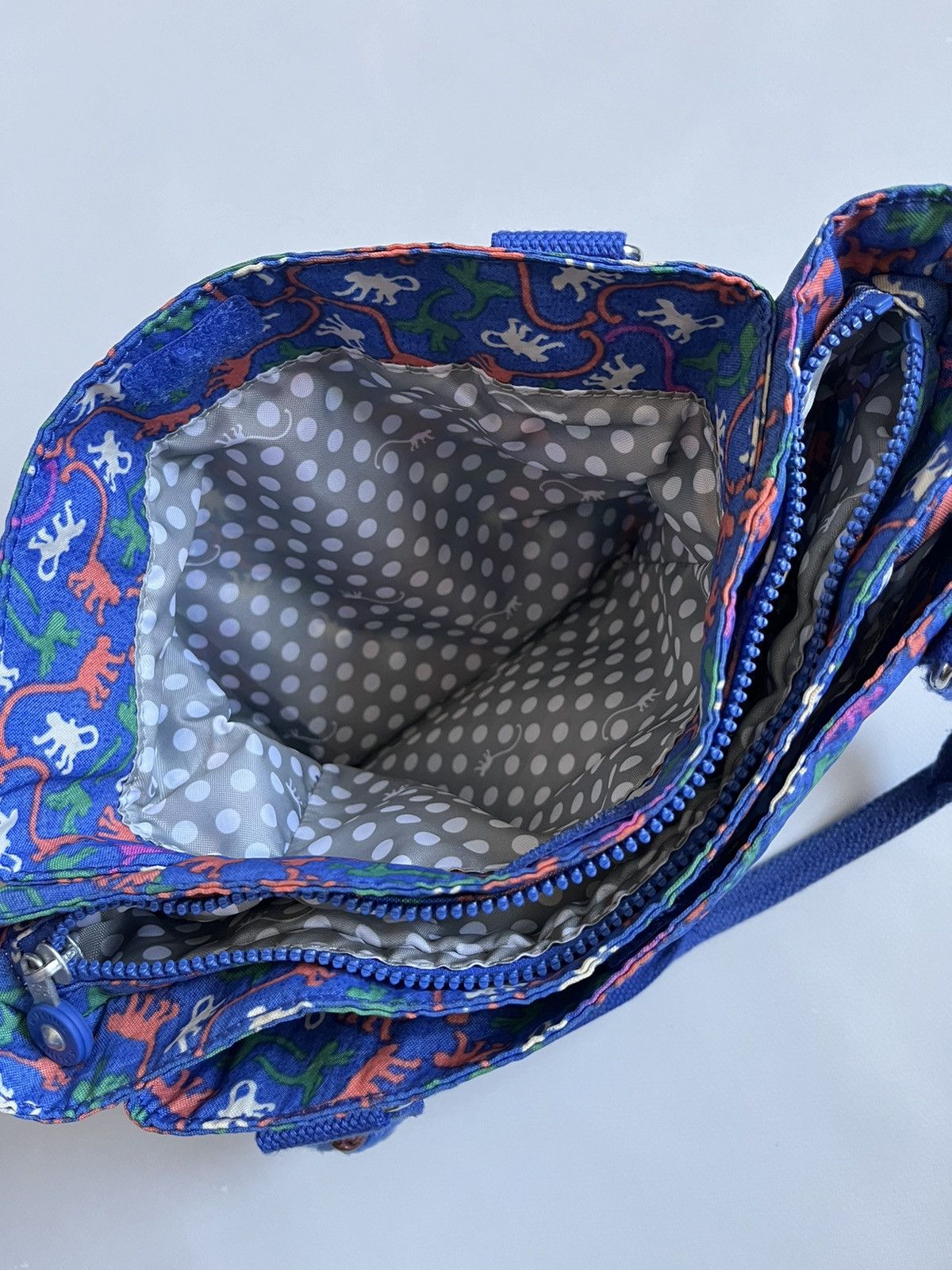 Other Kipling Women Blue Monogram Synthetic Shoulder Bag Size ONE SIZE - 17 Thumbnail