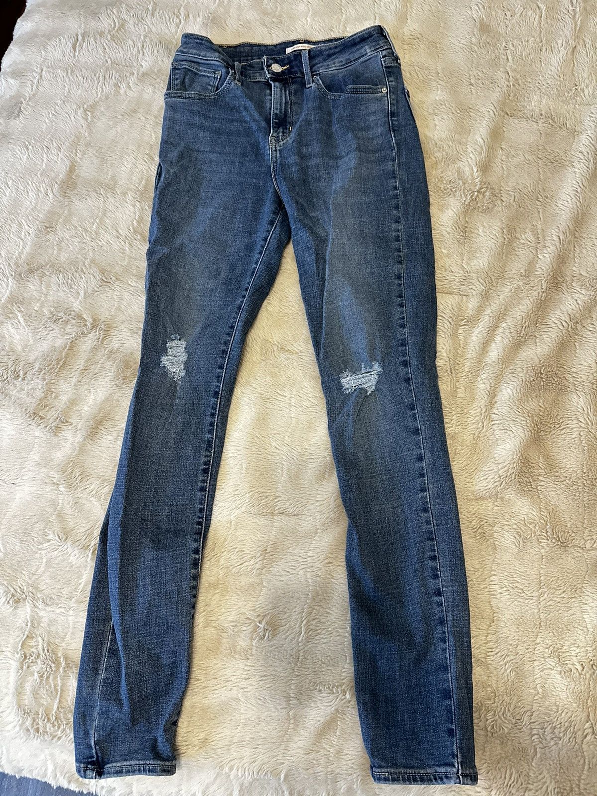 Levi's Levi’s 721 High Rise Skinny Medium Wash - 28 Size 28" / US 6 / IT 42 - 1 Thumbnail