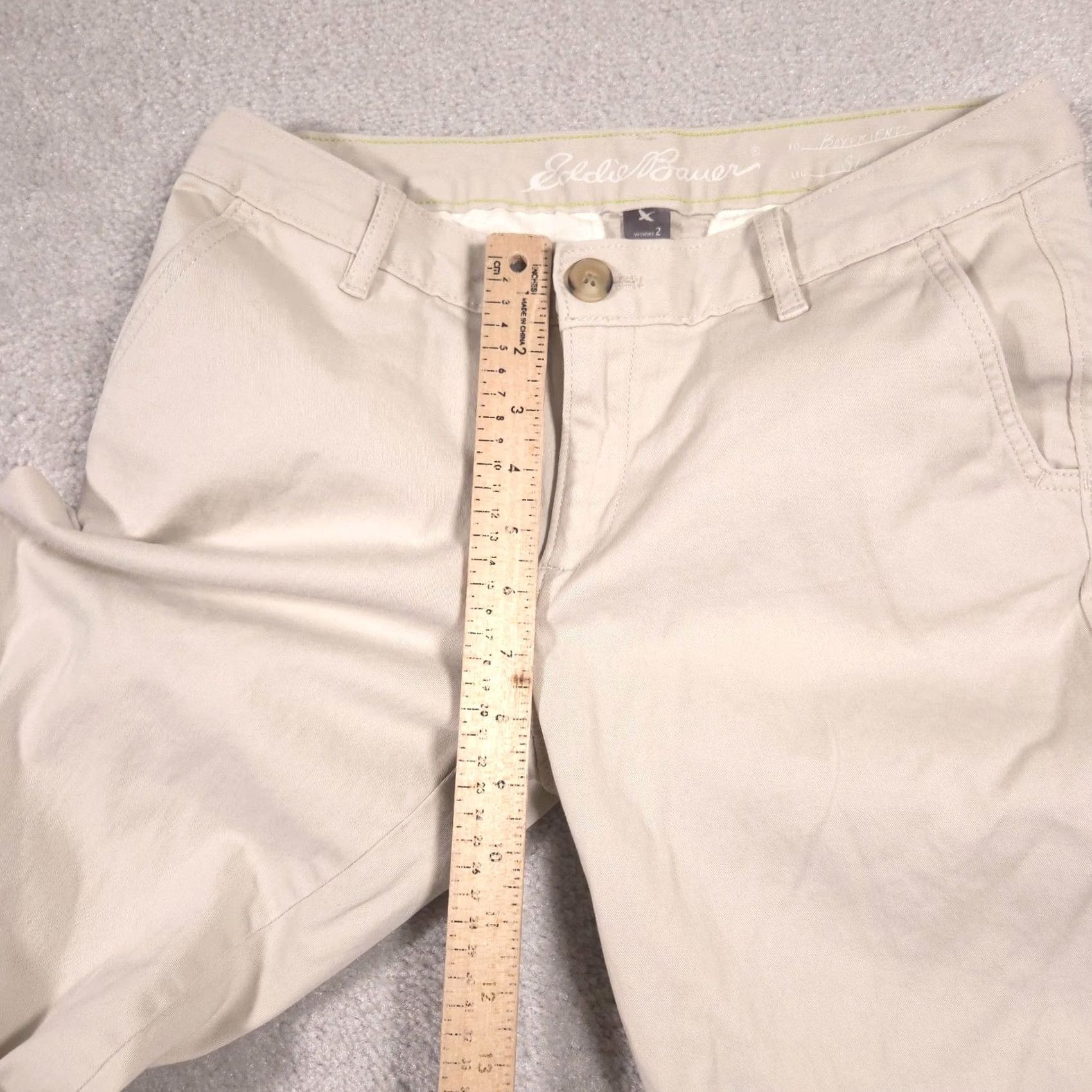 Eddie Bauer Eddie Bauer Pants Womens 2 Beige Chino Twill Straight Leg Casual Boyfriend Casual Workwear Womens Pants Size 26" / US 2 / IT 38 - 7 Thumbnail