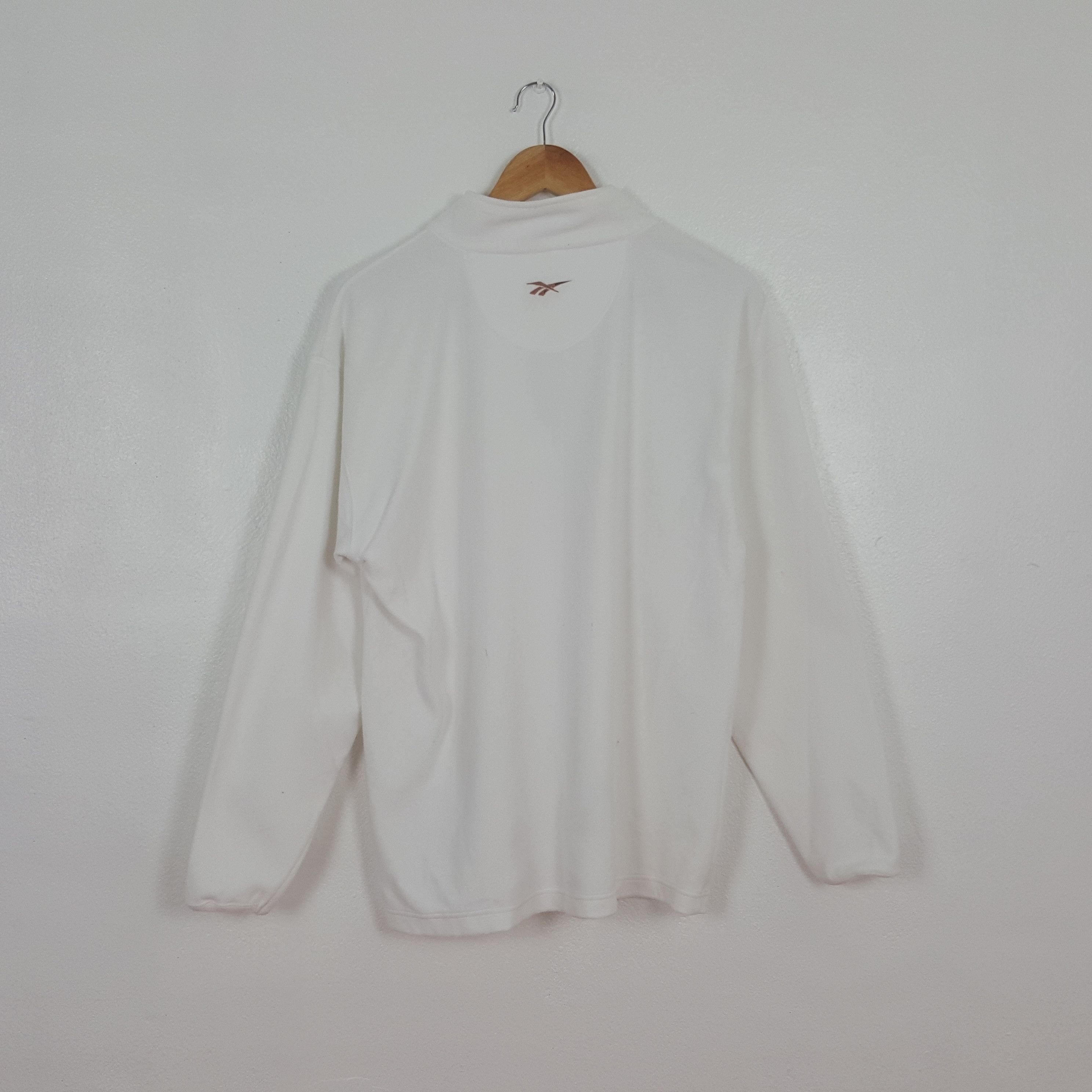 Reebok Vintage Reebok Sports Half Zipper Sweatshirt C303N17 Size US L / EU 52-54 / 3 - 3 Thumbnail