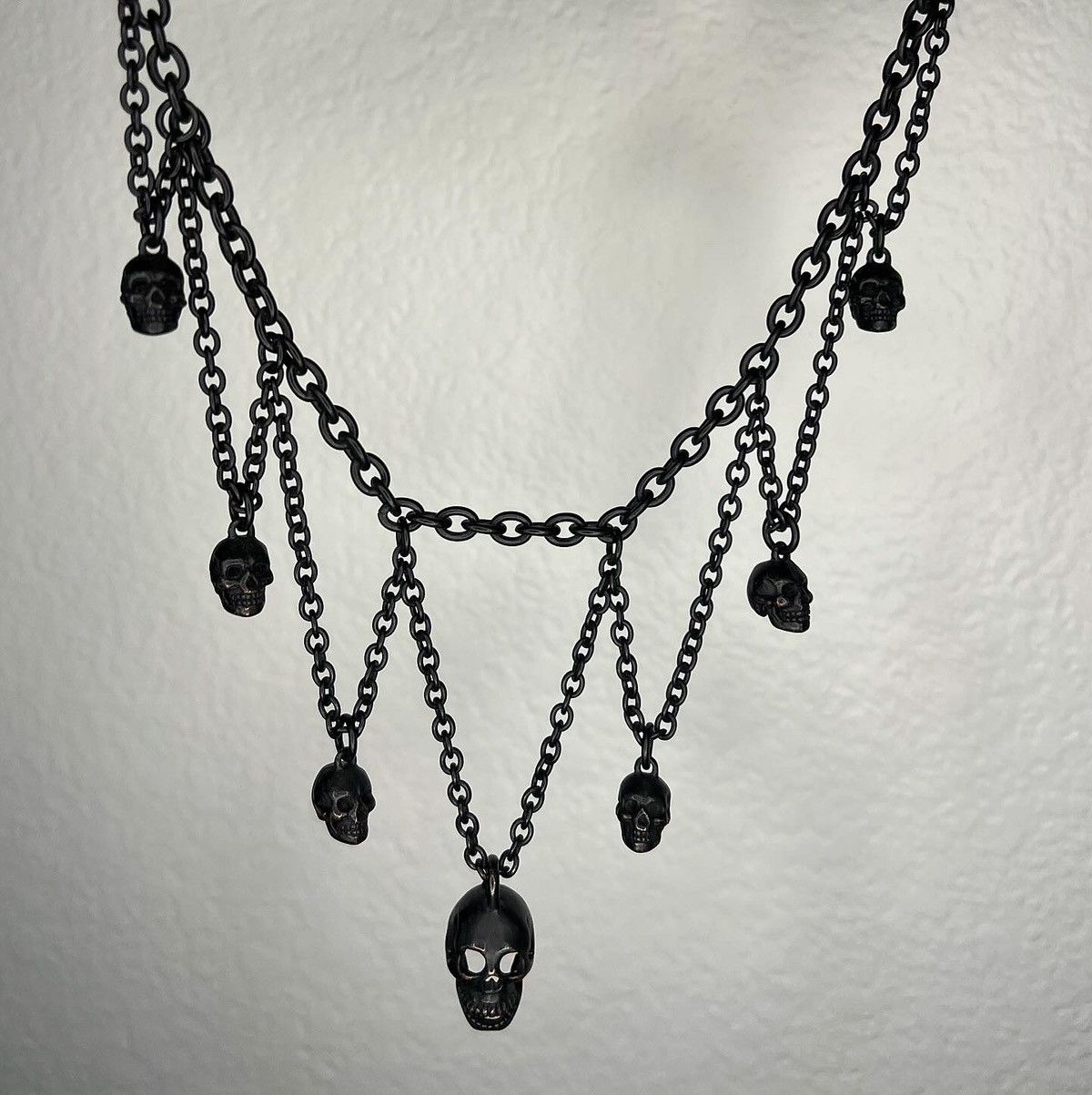Number Nine Necklace Skull | Grailed