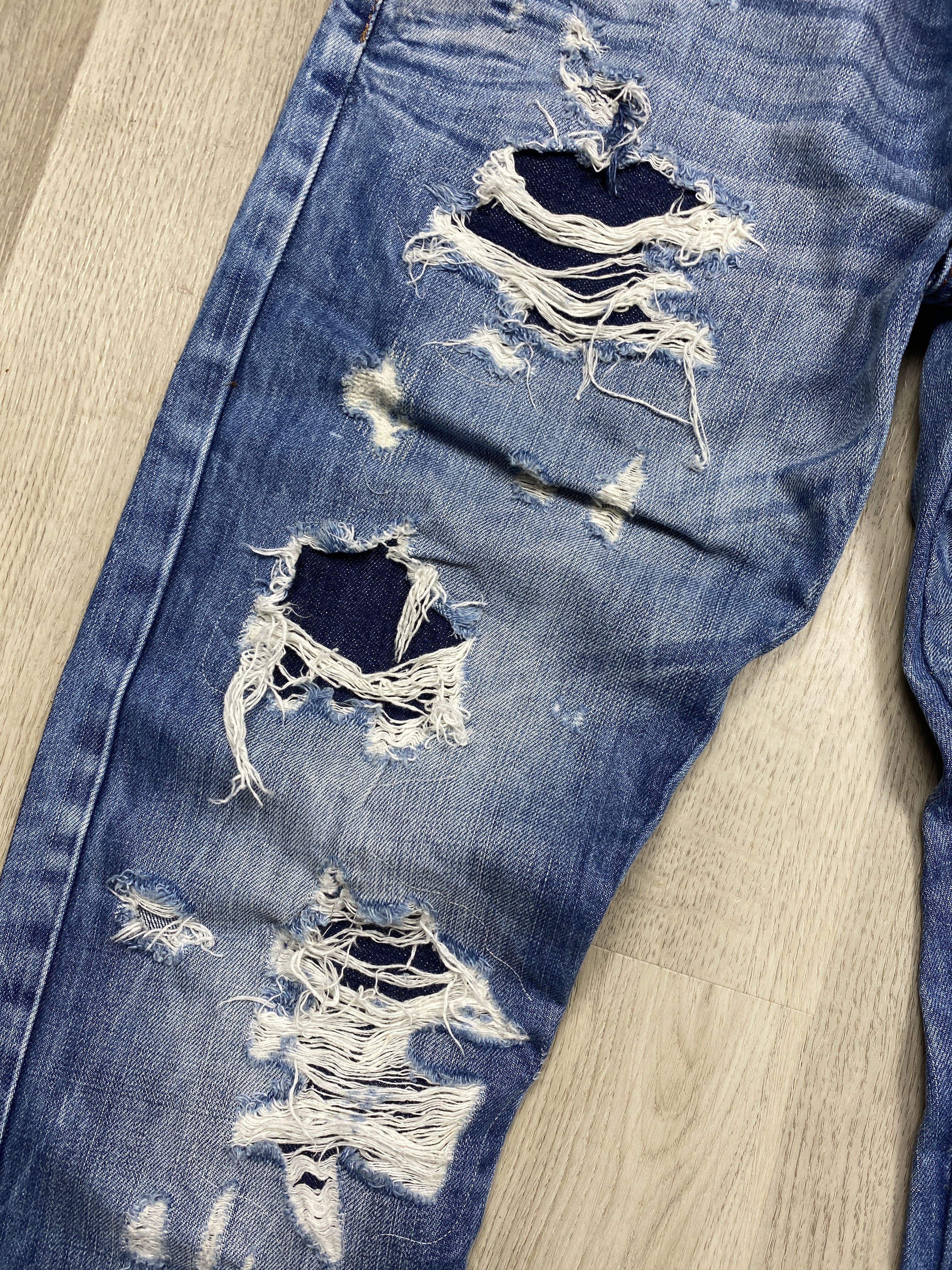 If Six Was Nine Cipo & Baxx Distressed Denim Vintage Rap Pants Jeans Size US 29 - 3 Thumbnail