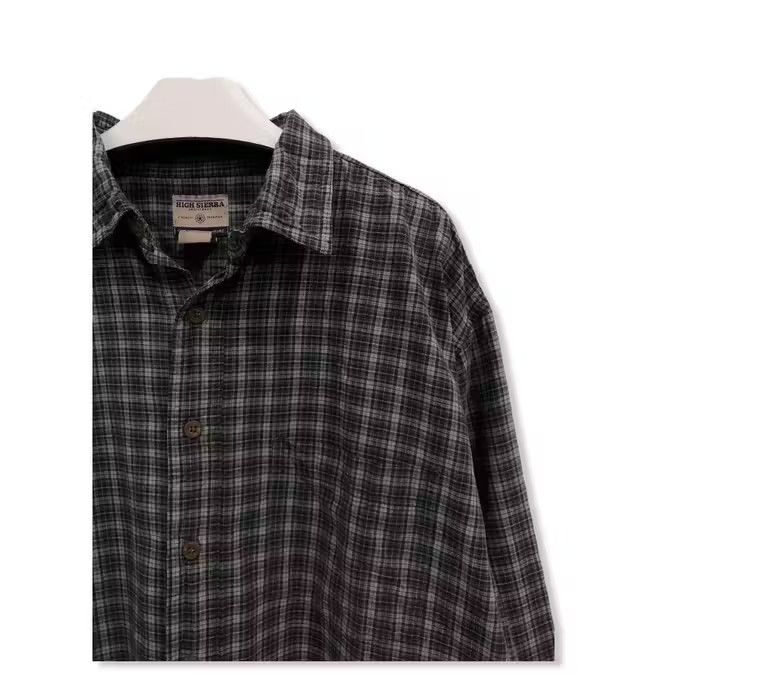 Vintage High Sierra Plaid Tartan Flannel Shirt 👕 Size US L / EU 52-54 / 3 - 3 Thumbnail