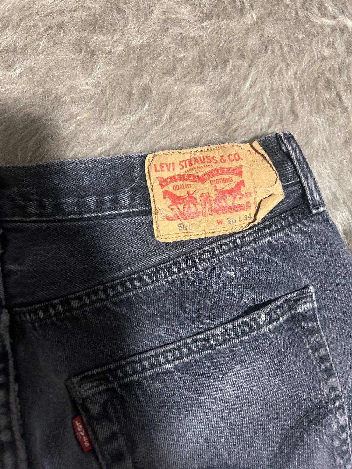 Levi's VINTAGE LEVIS 501 SZ 36x34 Size US 36 / EU 52 - 5 Thumbnail