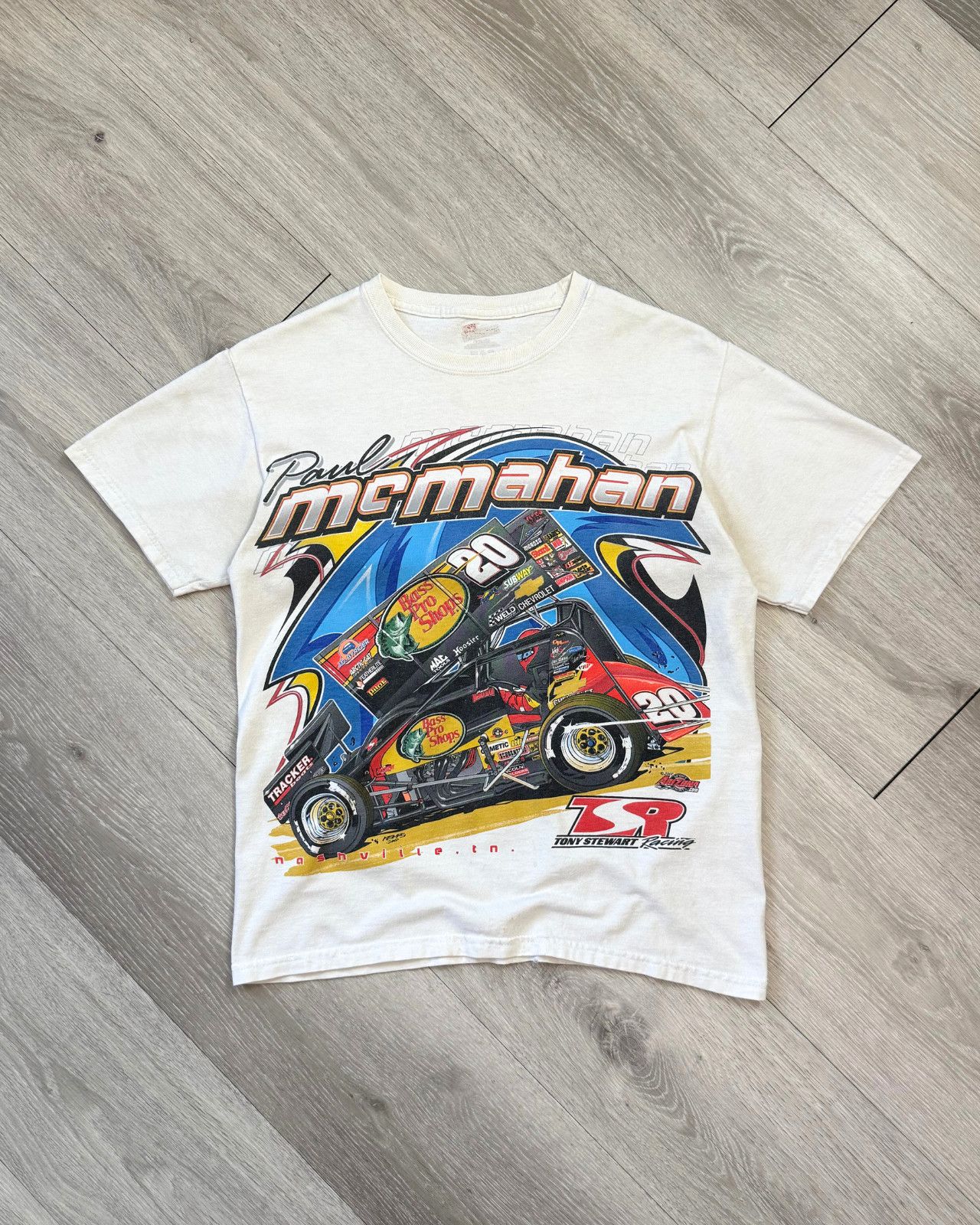 Vintage Rare 2007 Signed Paul McMahan Sprint Car Racing TShirt Small Size US S / EU 44-46 / 1 - 1 Thumbnail