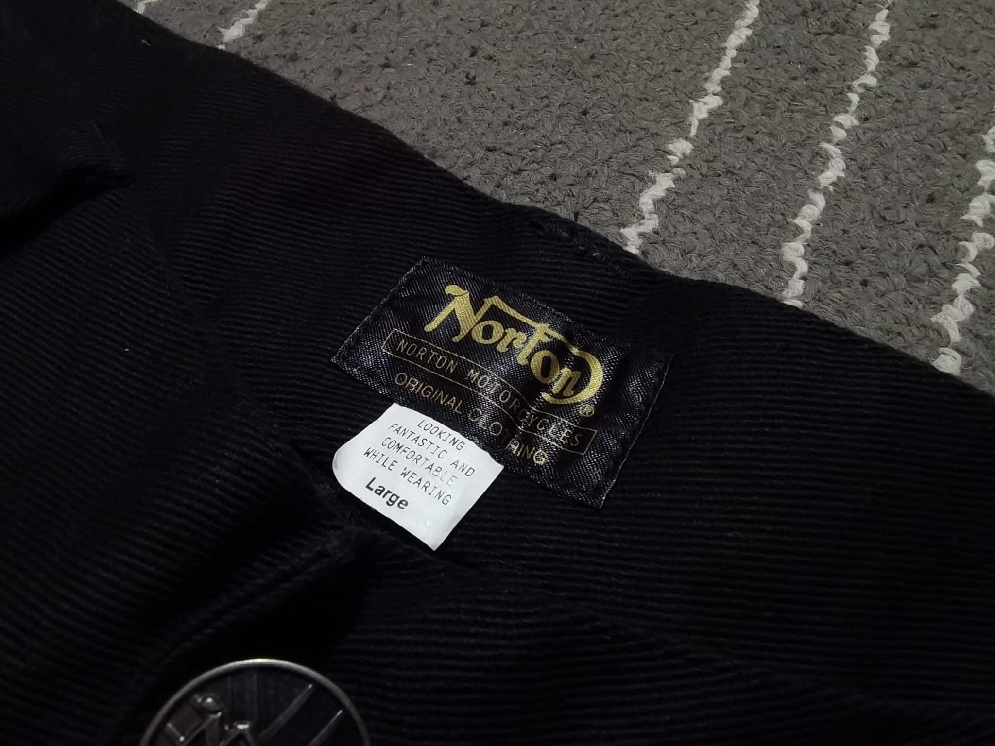 Norton NORTON motorcycles 3q black jeans W34 2185 Size US 34 / EU 50 - 5 Thumbnail