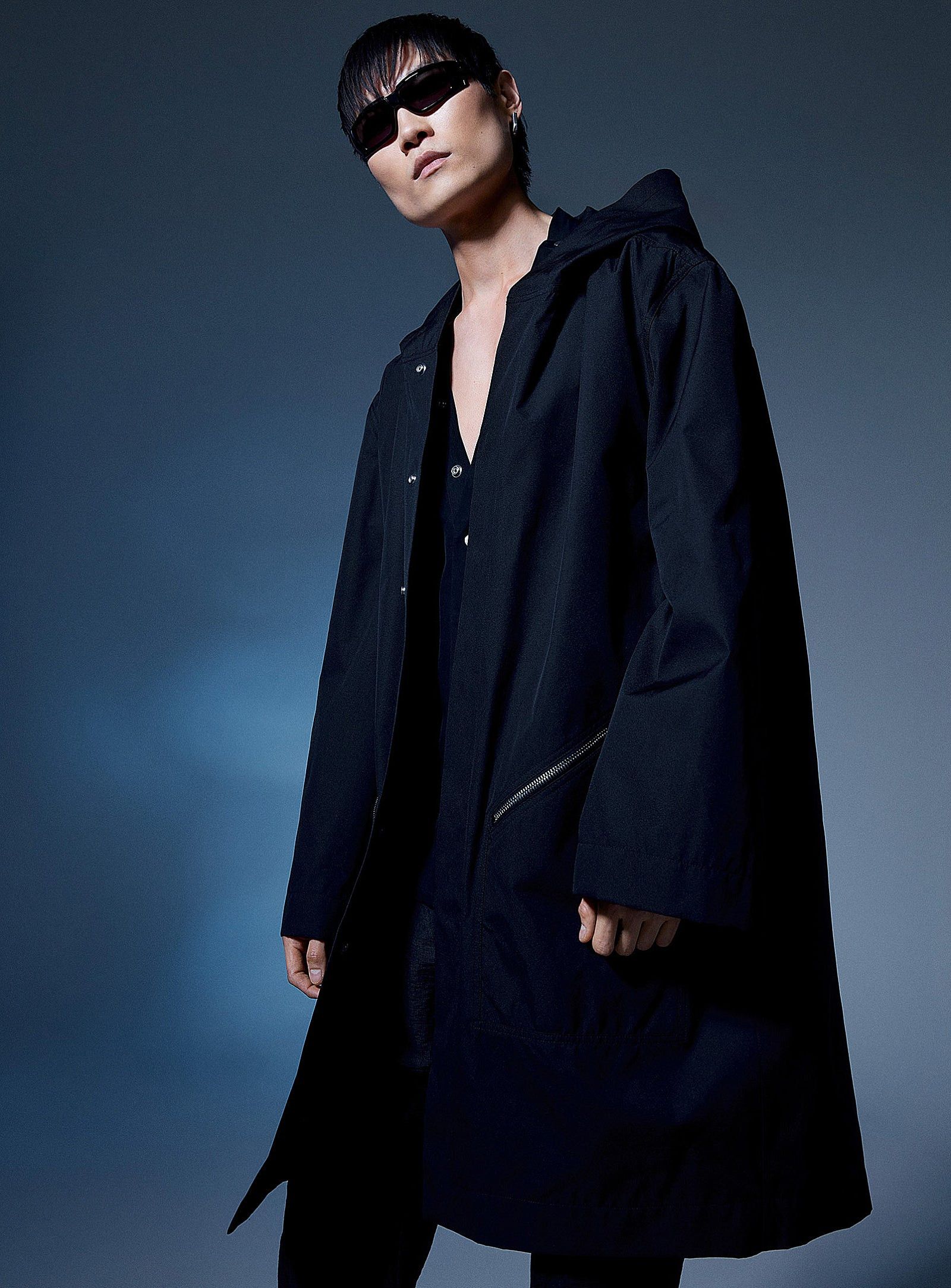 Rick Owens Rick Owens Hooded Oversized Raincoat Grailed