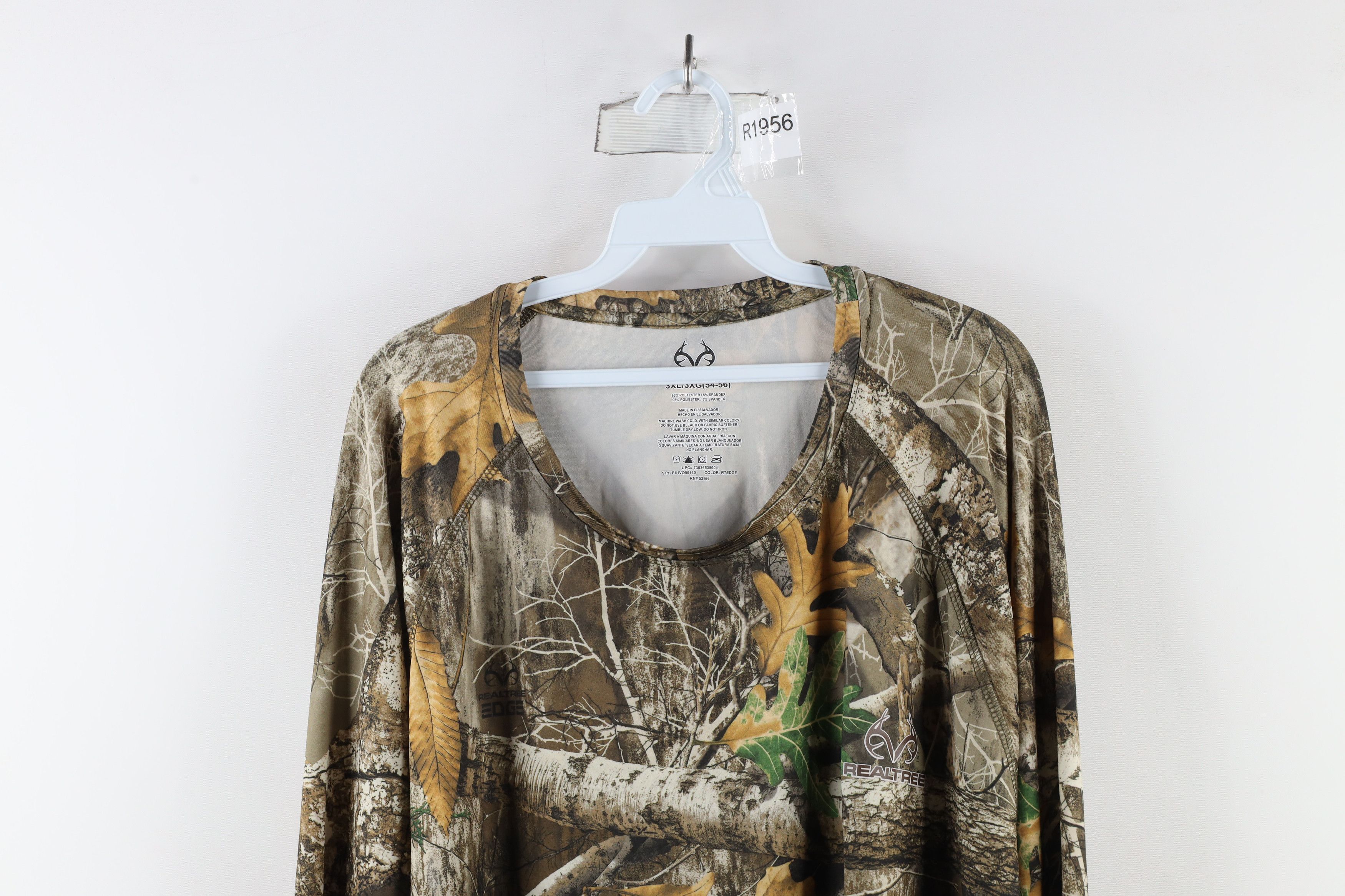 Vintage Realtree Camouflage Out Tech Long Sleeve T-Shirt Polyester Size US XXL / EU 58 / 5 - 2 Thumbnail