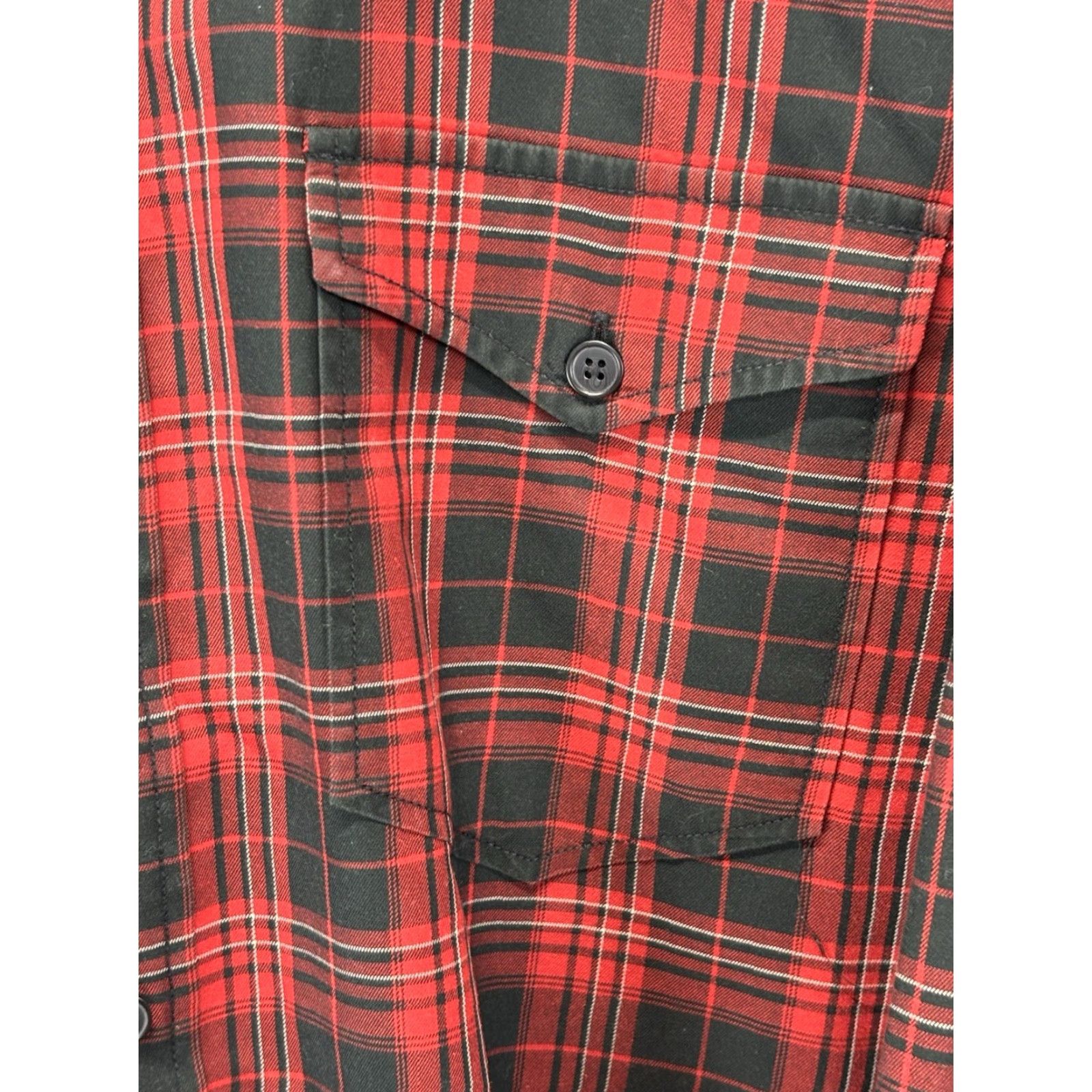 Polo Ralph Lauren VINTAGE Polo Ralph Lauren Woodsman Workshirt Button Up Shirt XL Mens Plaid Red Black 90s Size US XL / EU 56 / 4 - 3 Thumbnail