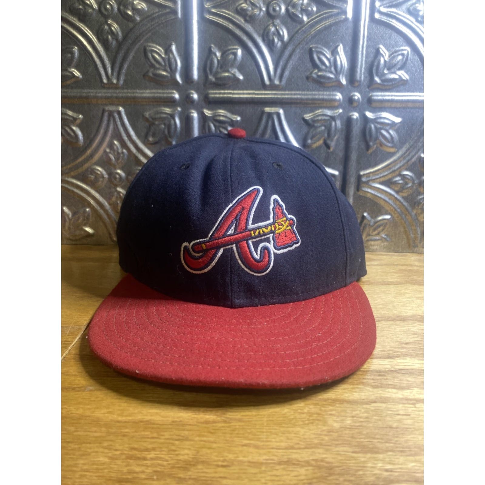 New Era New Era Atlanta Braves 7 3/8 Fitted Hat Colorblock MLB 5950 On Field Cap Patch Multicolor 59FIFTY Baseball Cap Unisex Adults Mens Womens Size ONE SIZE - 2 Thumbnail